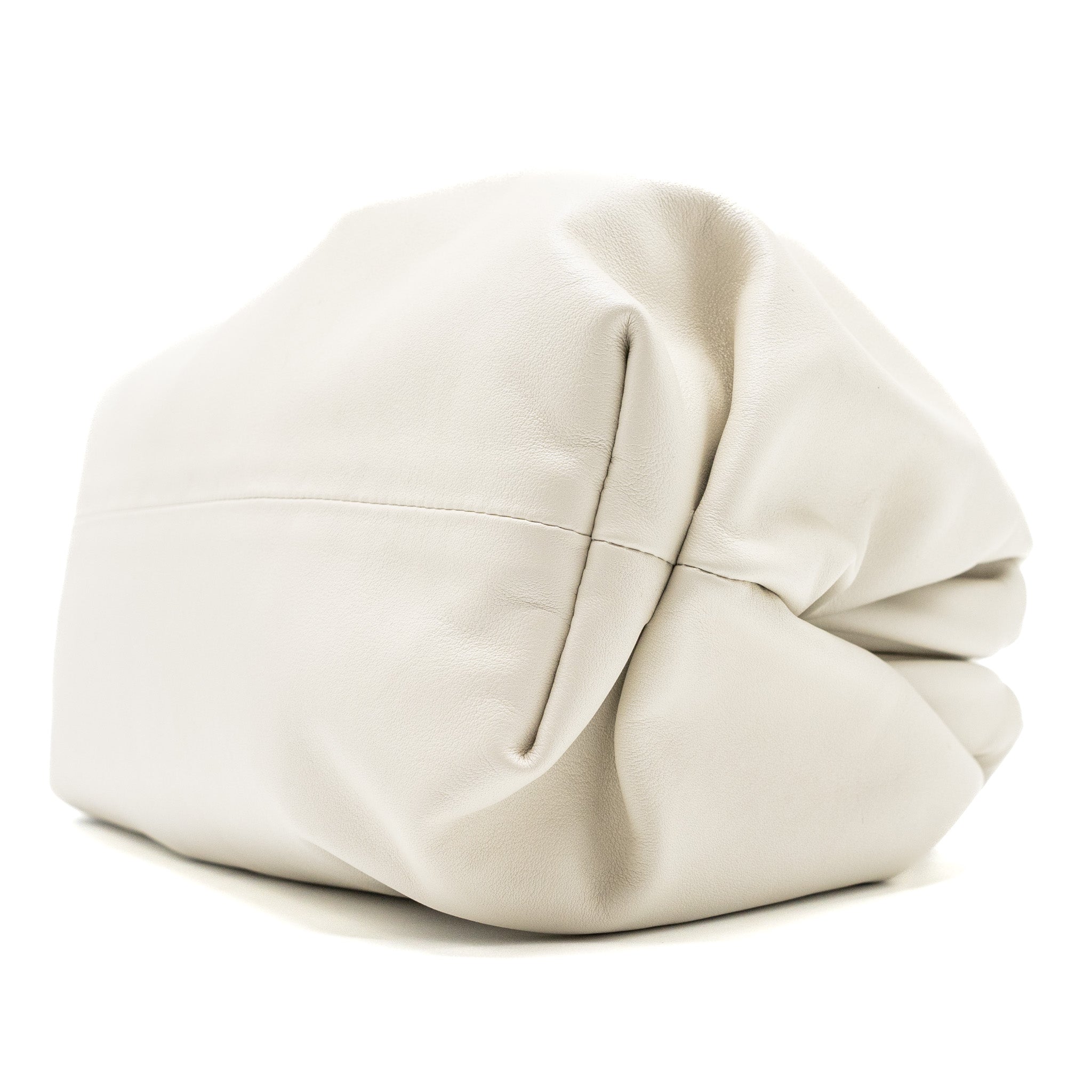 BOTTEGA VENETA THE POUCH CALFSKIN WHITE GHW