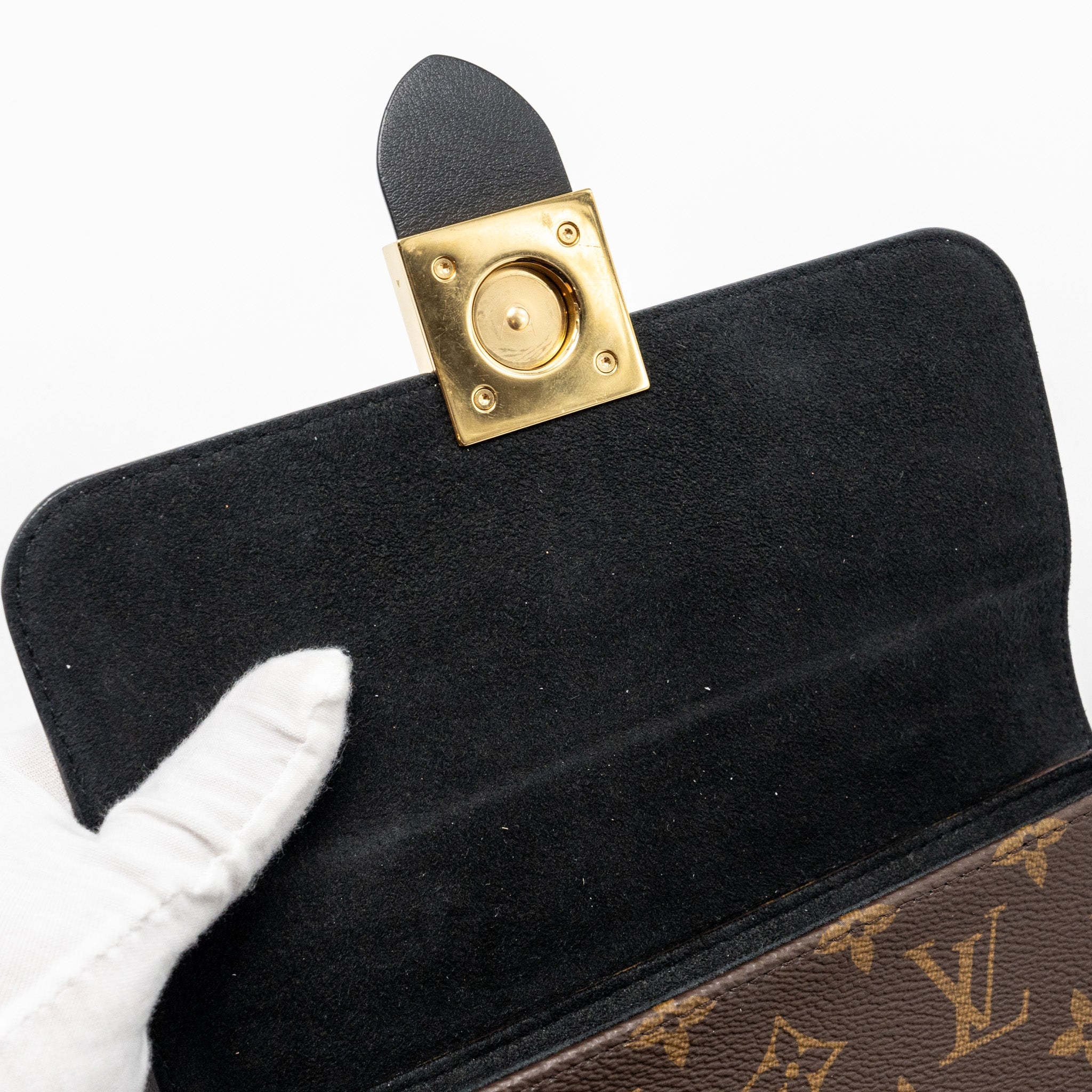 LOUIS VUITTON LOCKY BB MONOGRAM CANVAS/LEATHER BLACK GHW