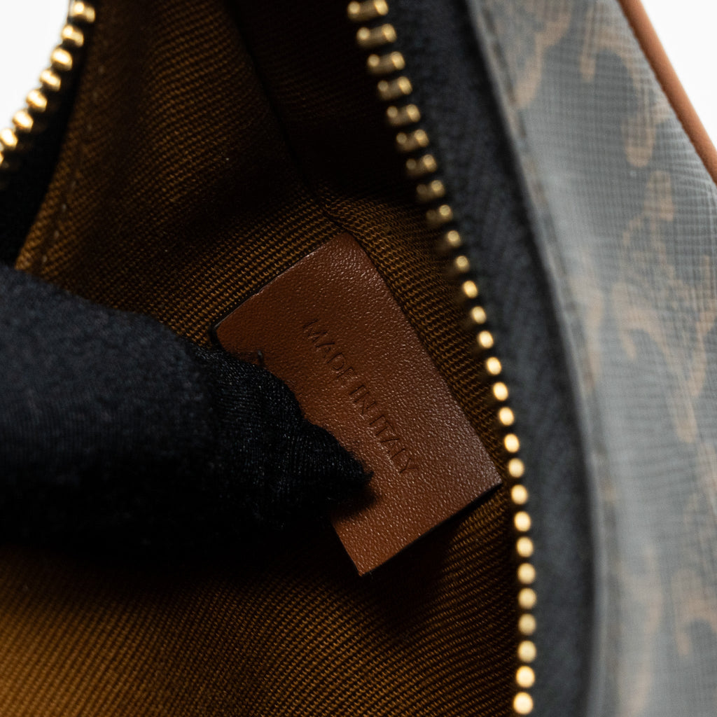 CELINE MEDIUM AVA TRIOMPHE CANVAS AND CALFSKIN TAN GHW