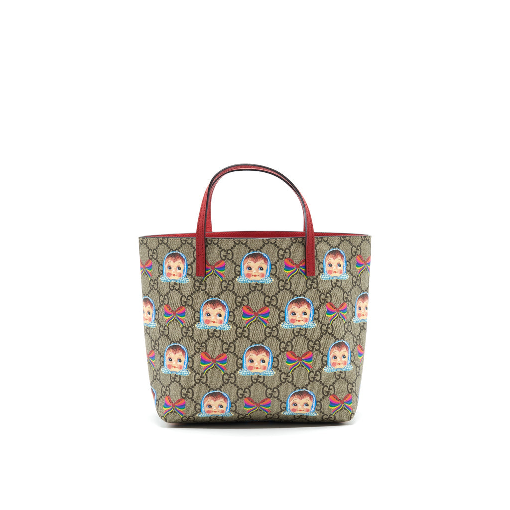 GUCCI CHILDREN'S GG DOLLS AND BOWS TOTE