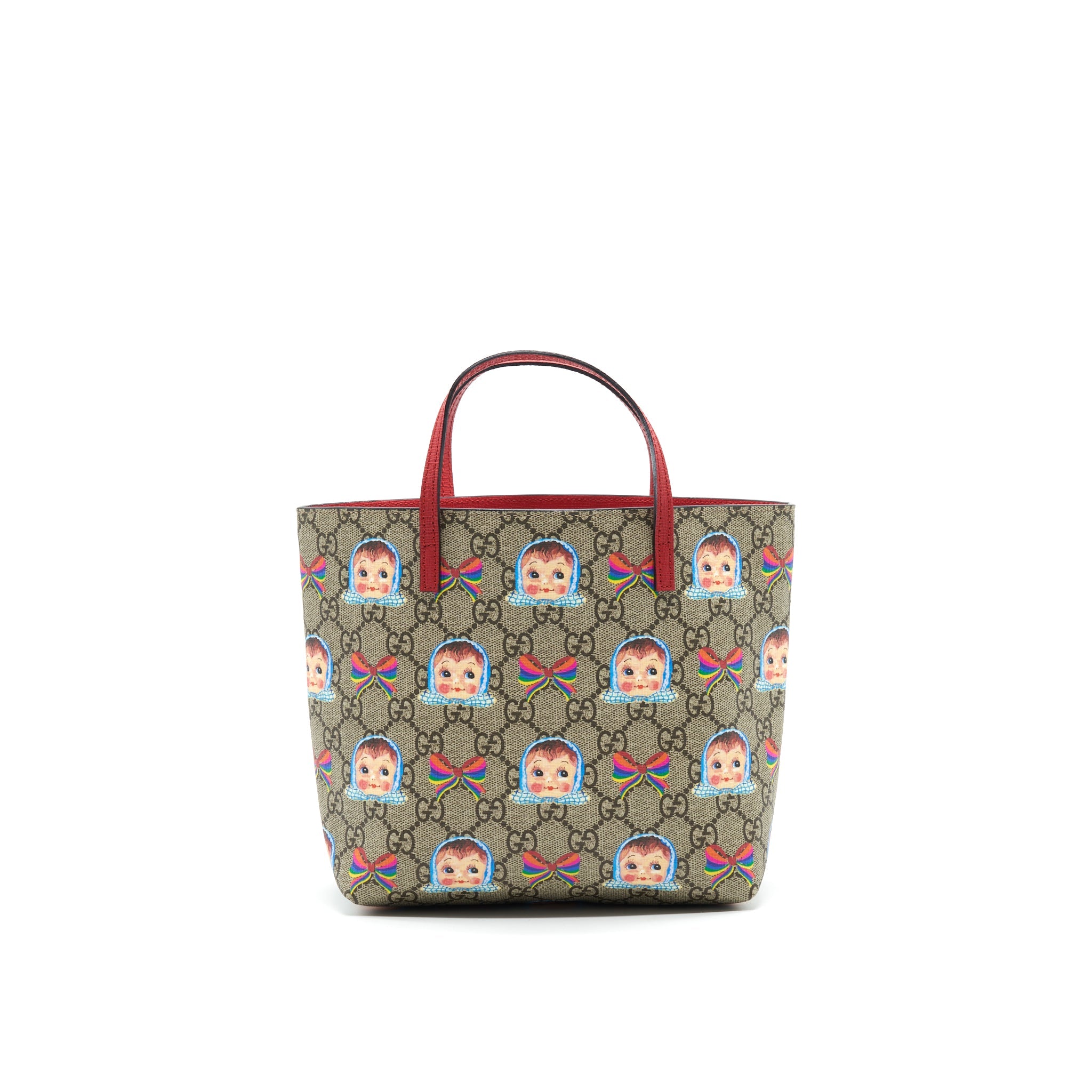 GUCCI CHILDREN'S GG DOLLS AND BOWS TOTE
