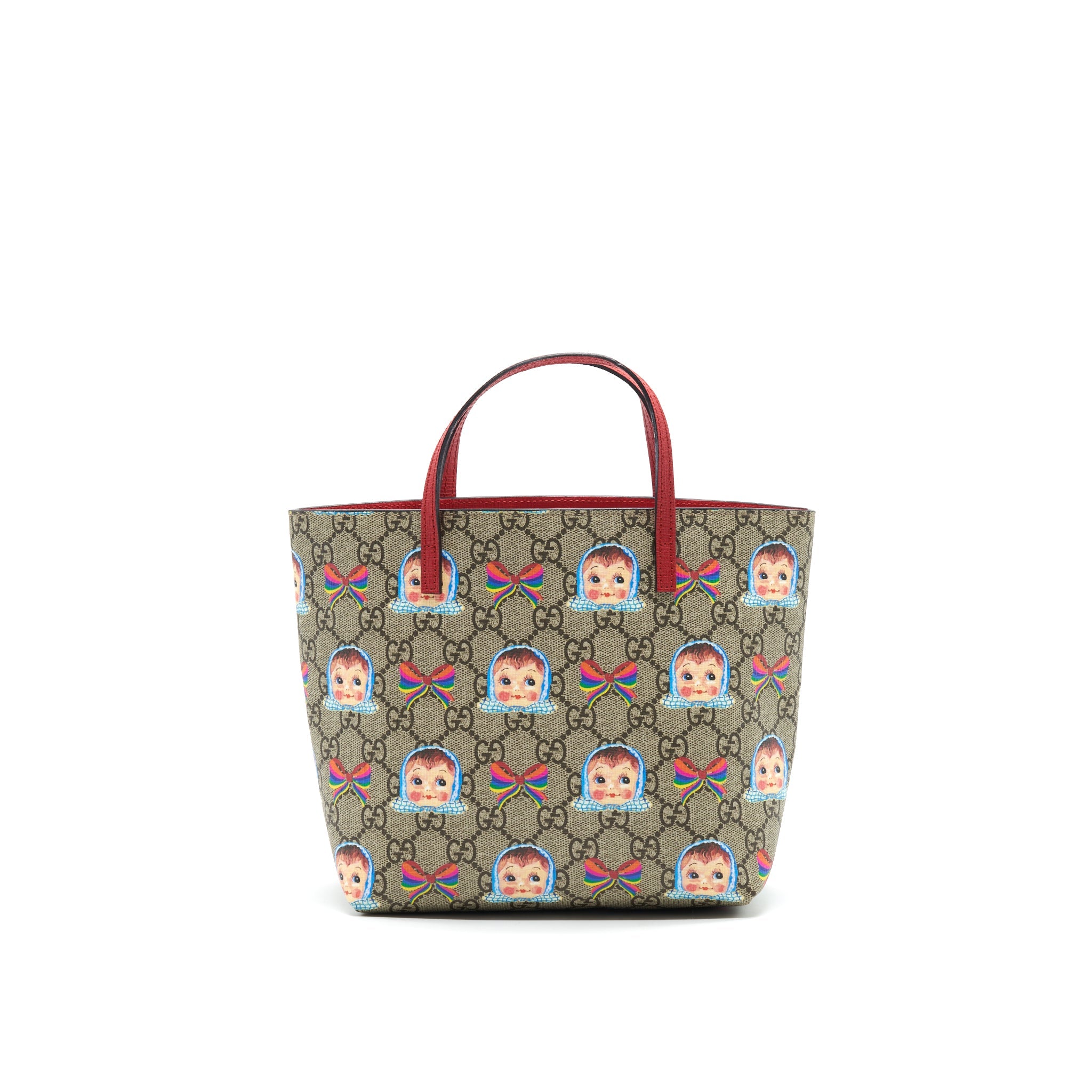 GUCCI CHILDREN'S GG DOLLS AND BOWS TOTE