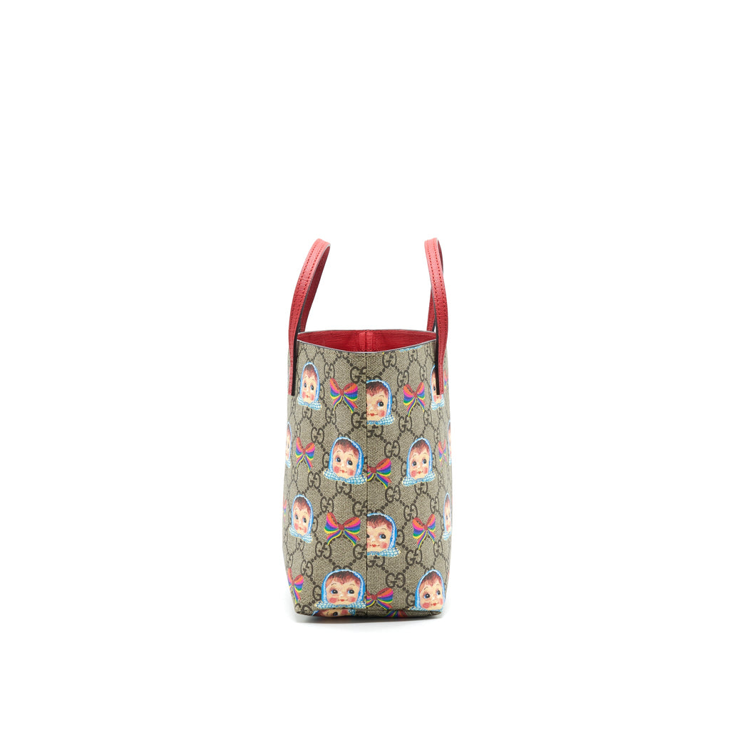 GUCCI CHILDREN'S GG DOLLS AND BOWS TOTE