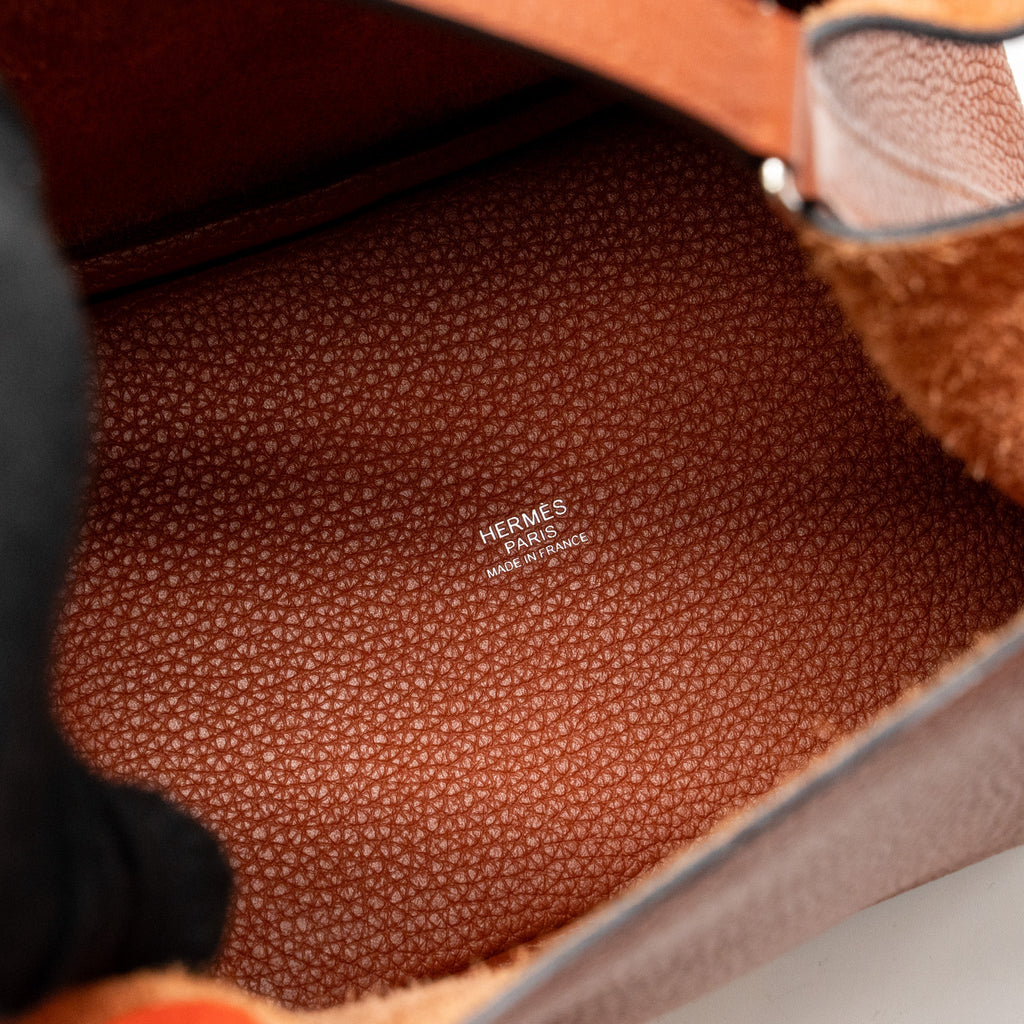 HERMES PICOTIN 18 LOCK BAG CLEMENCE CUIVRE/CAPUCINE SHW