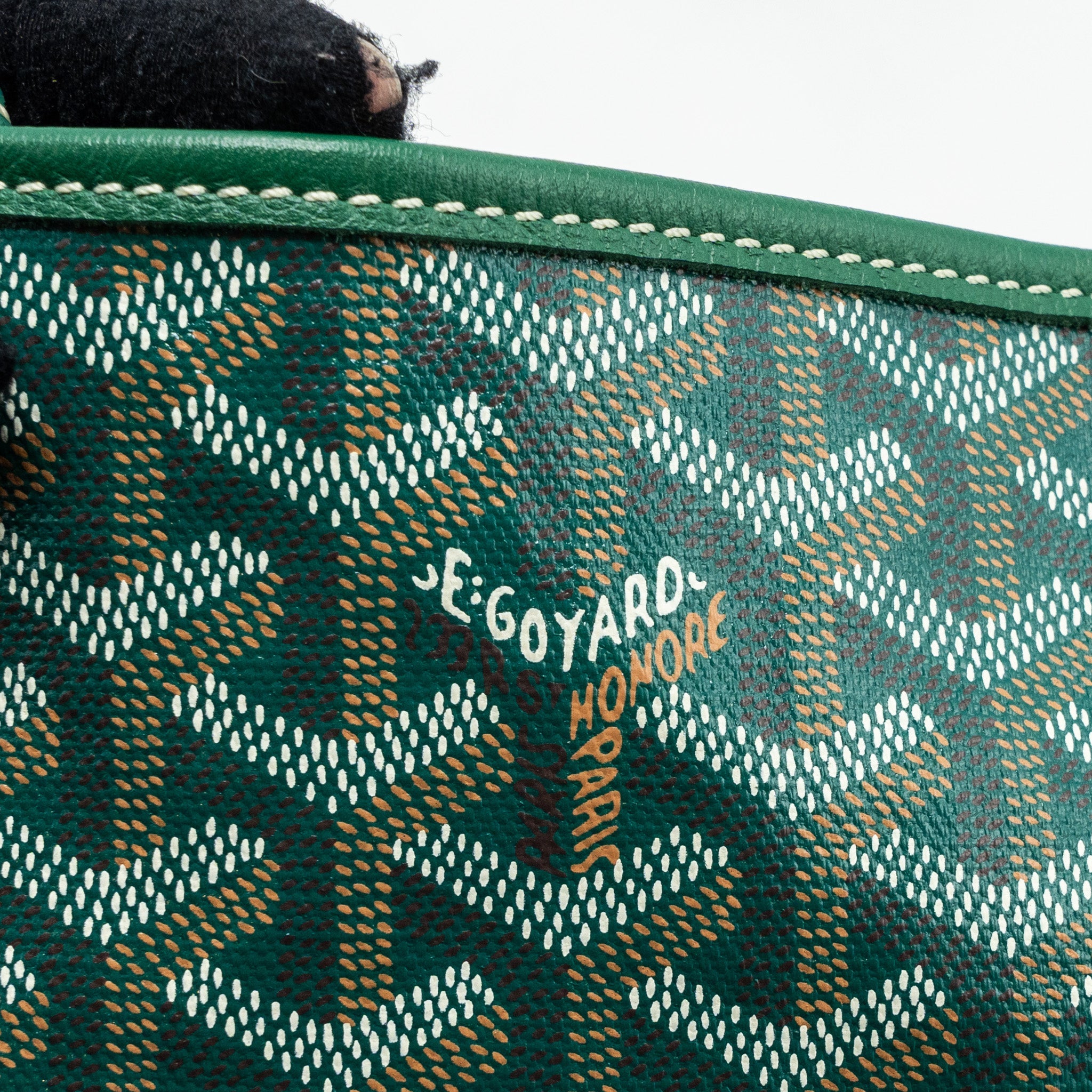 GOYARD SAINT LOUIS PM TOTE BAG GOYARDINE CANVAS GREEN SHW