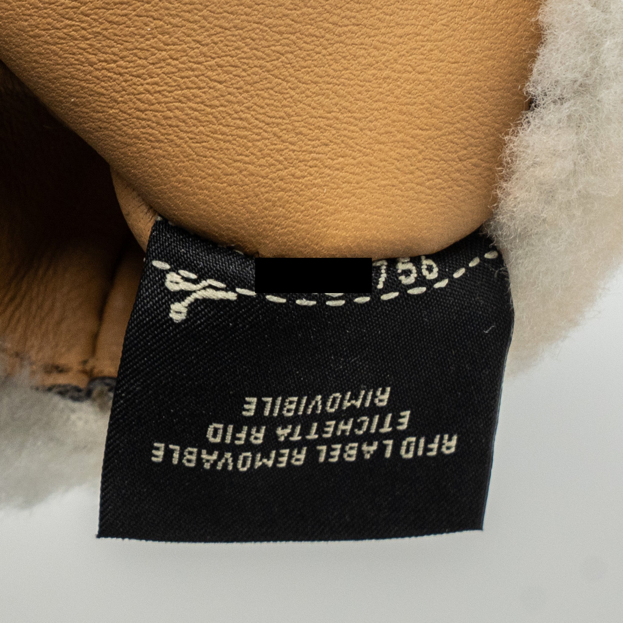 FENDI MINI BAGUETTE SHEEPSKIN BEIGE/ WHITE GHW