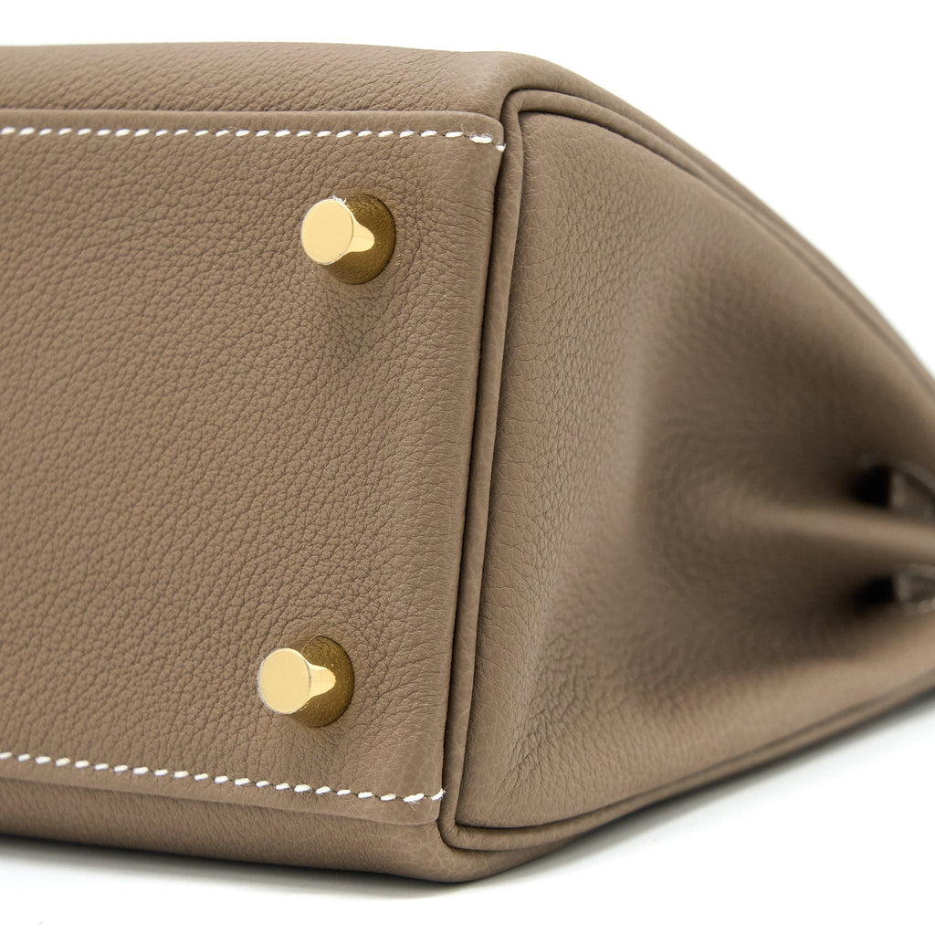 HERMES KELLY 25 TOGO ETOUPE GHW