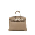 HERMES BIRKIN 25 TOGO ETOUPE WITH SHW