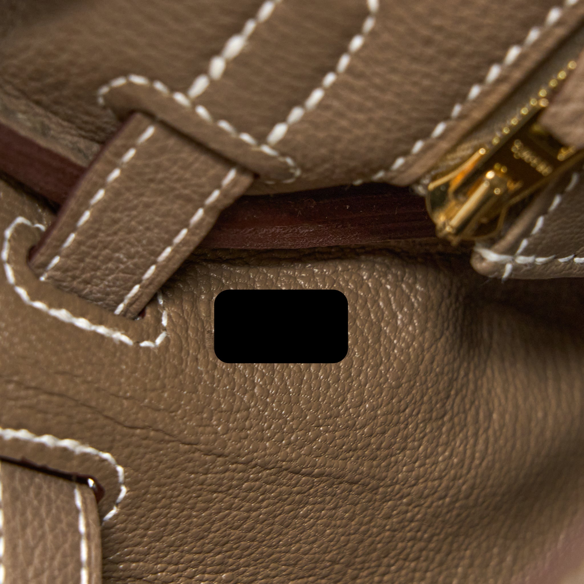 HERMES KELLY 25 TOGO ETOUPE GHW
