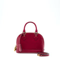 LOUIS VUITTON ALMA BB PATENT DARK PINK GHW