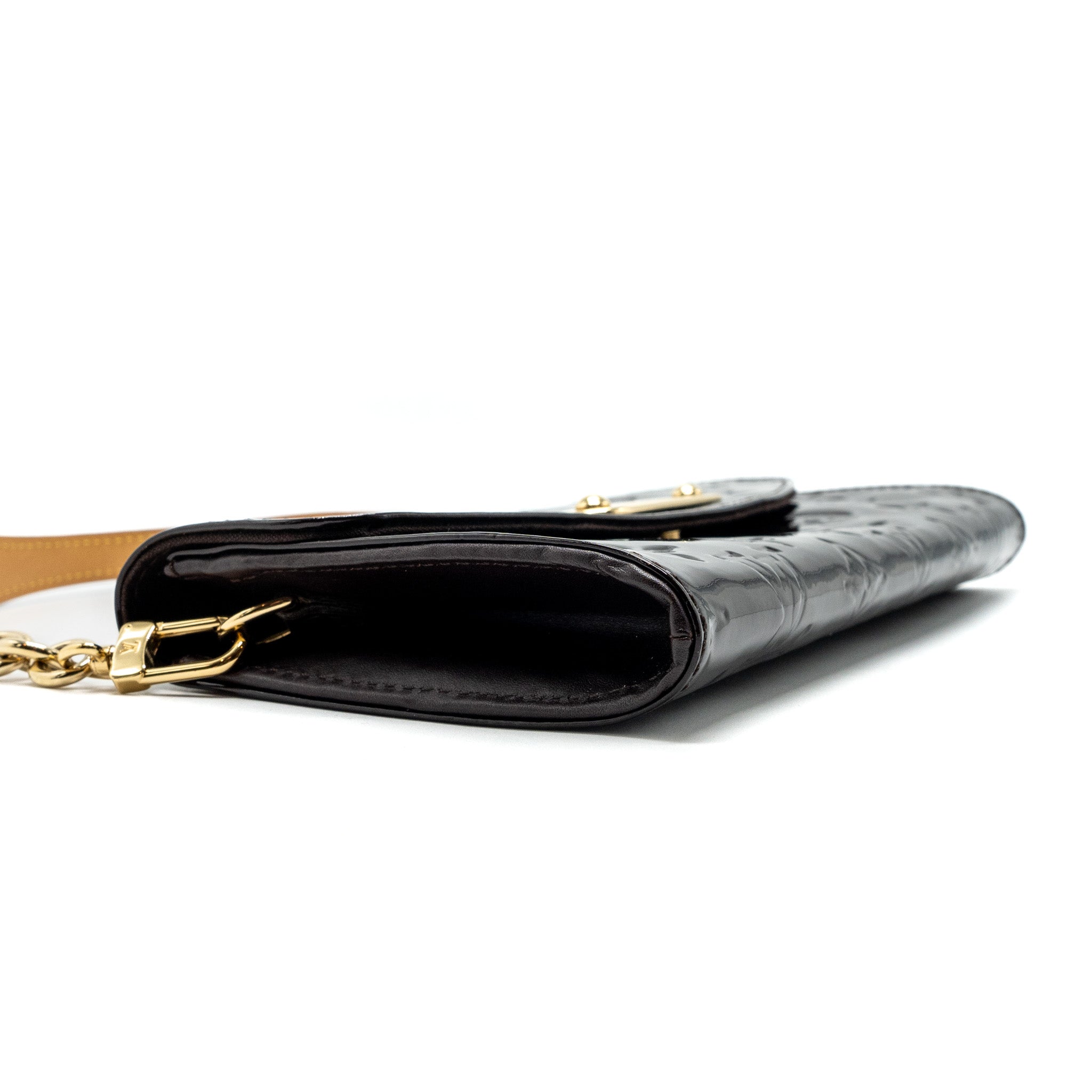 LOUIS VUITTON VINTAGE SUNSET BOULEVARD CLUTCH MONOGRAM/PATENT RED GHW
