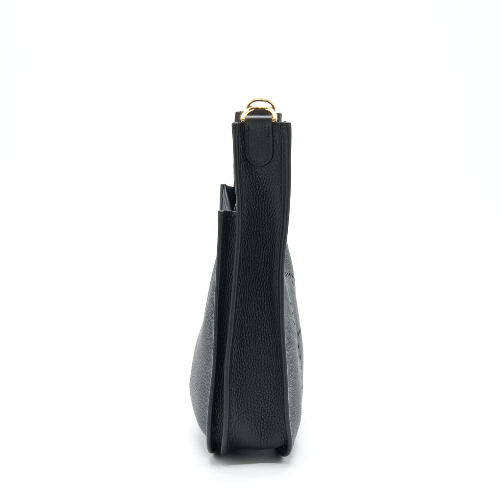 HERMES EVELYNE 29 BAG CLEMENCE BLACK GHW