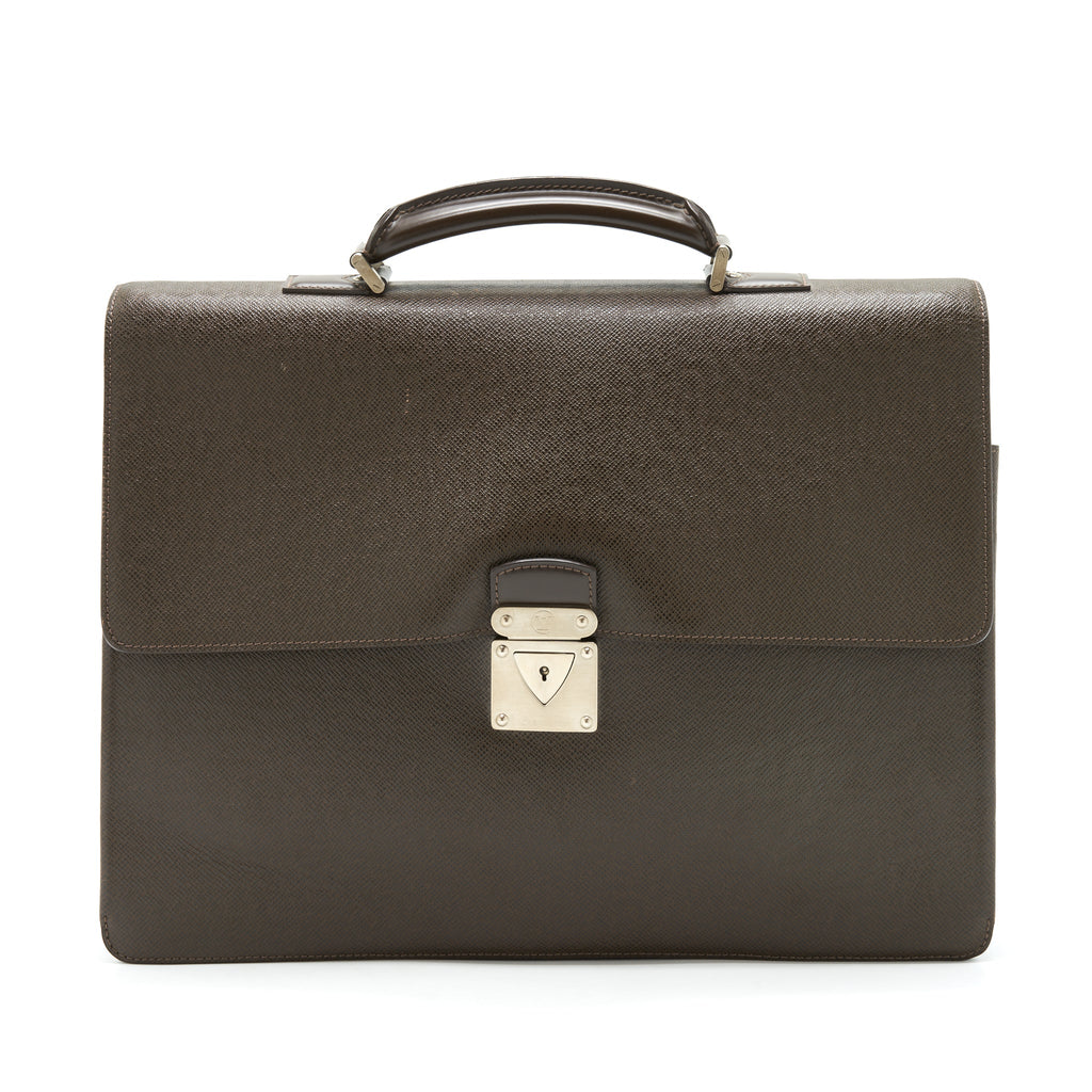 LOUIS VUITTON VINTAGE BRIEFCASE BROWN SHW