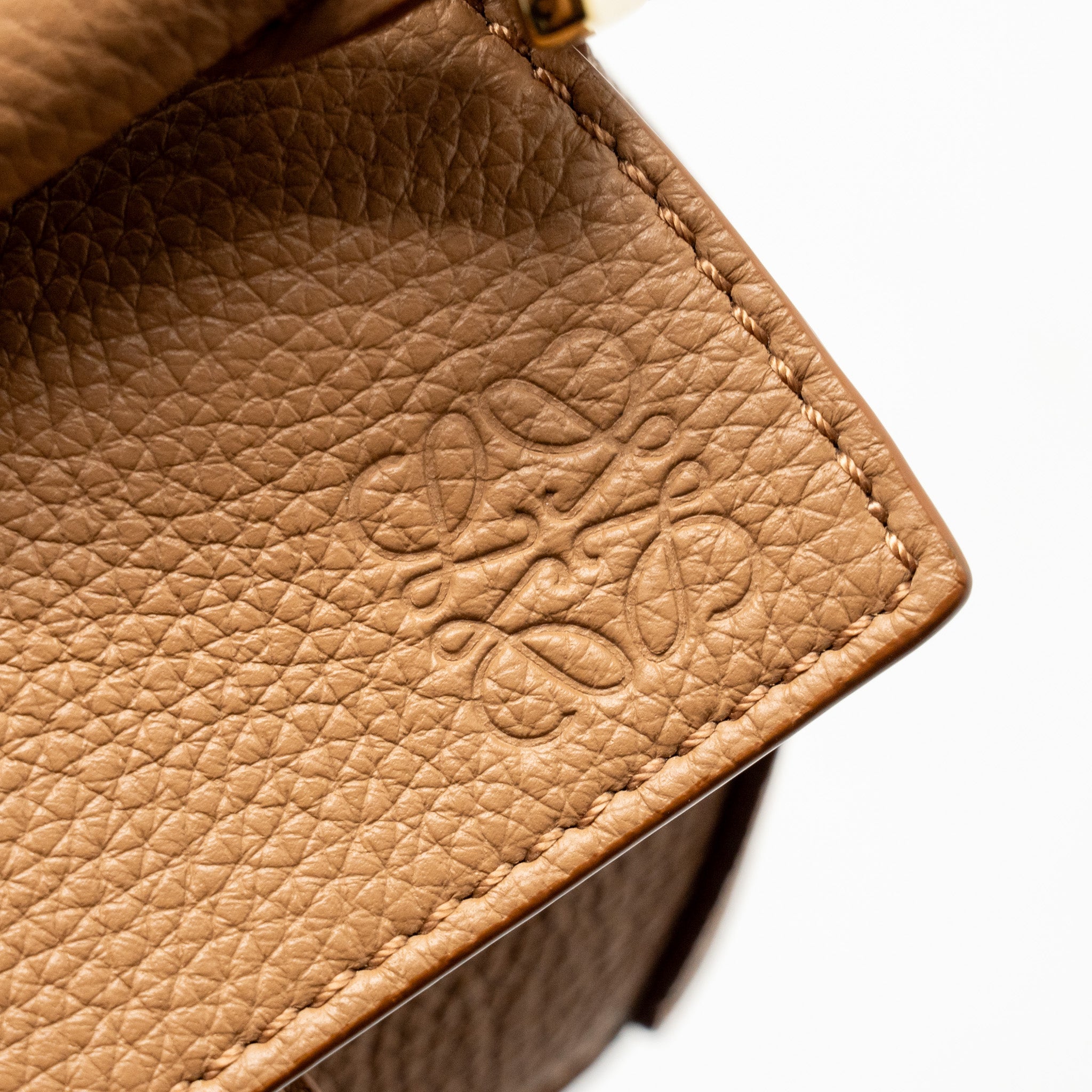 LOEWE MINI PUZZLE BAG SOFT GRAINED CALFSKIN TOFFEE GHW
