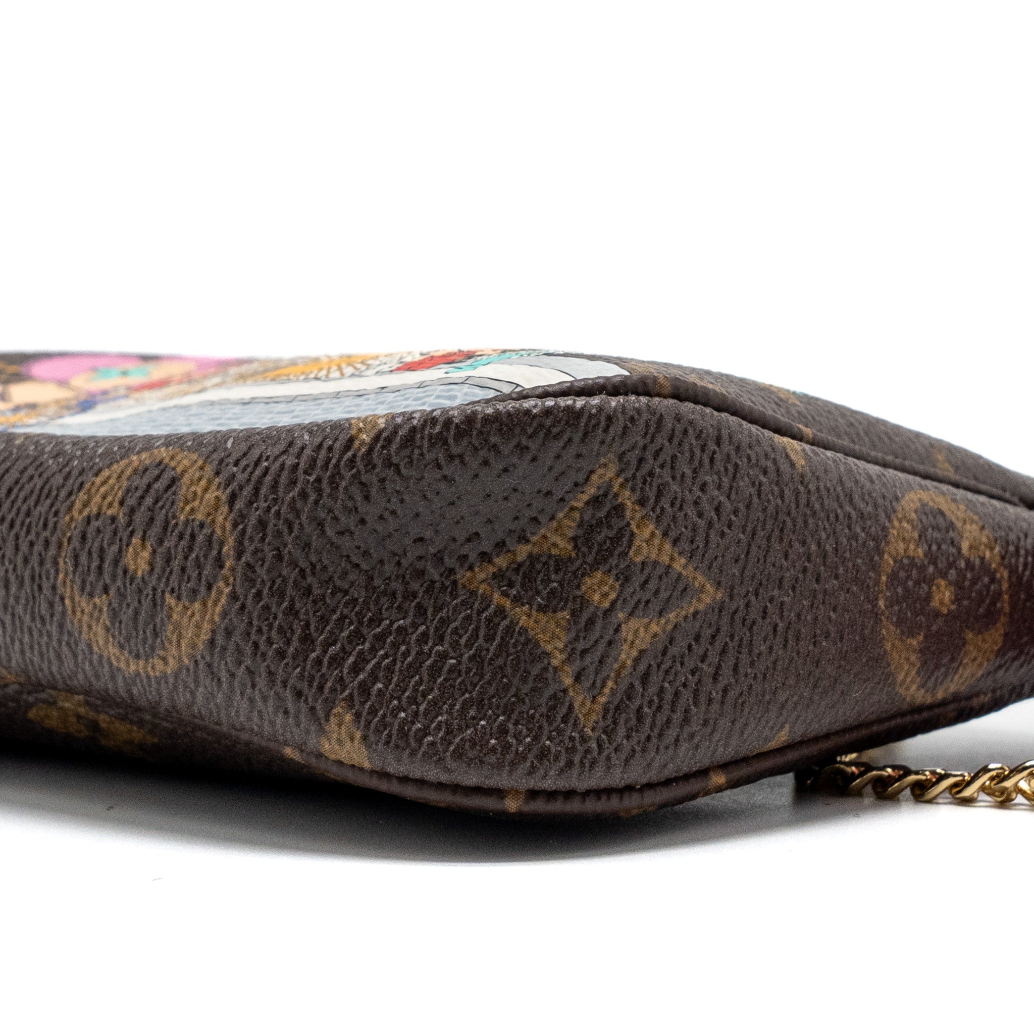 LOUIS VUITTON MINI POCHETTE HOLIDAY LIMITED PRINT MONOGRAM CANVAS GHW
