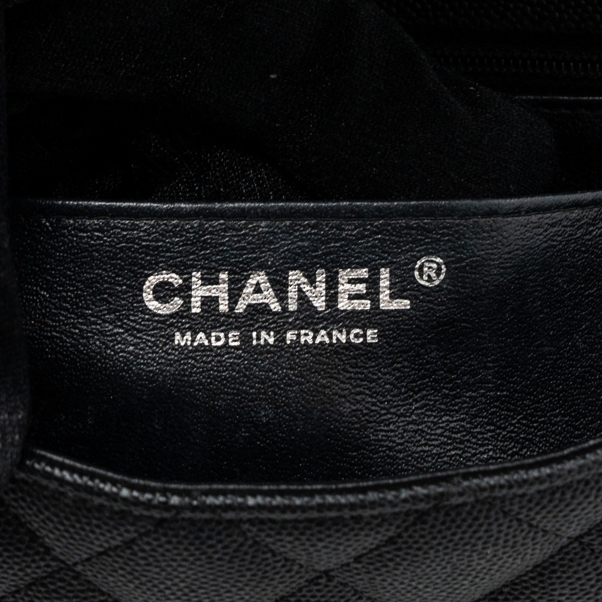 CHANEL CLASSIC MINI RECTANGULAR FLAP BAG CAVIAR BLACK SHW