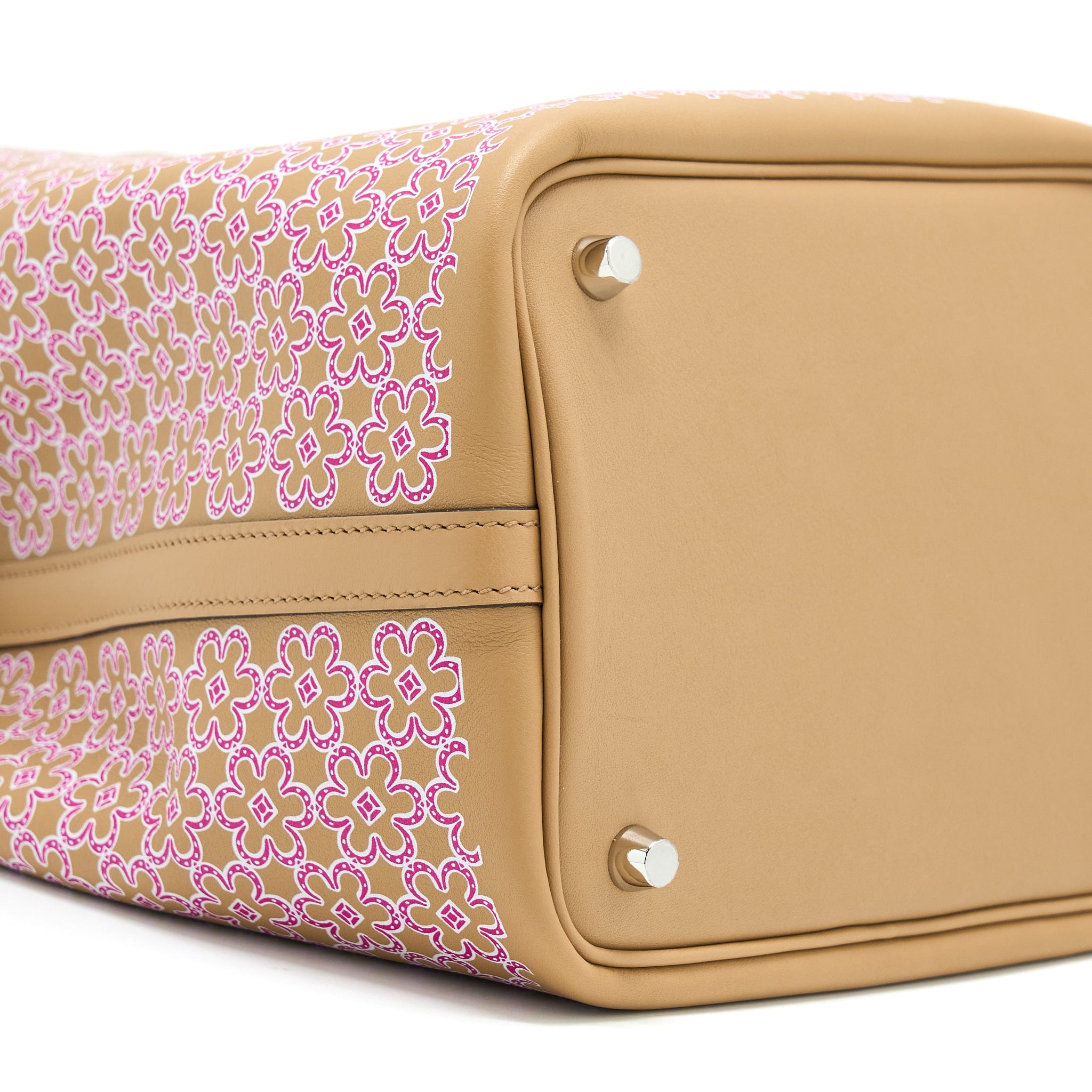 HERMES PICOTIN 18 LUCKY DAISY SWIFT CHAI/ROSE/BLANC SHW