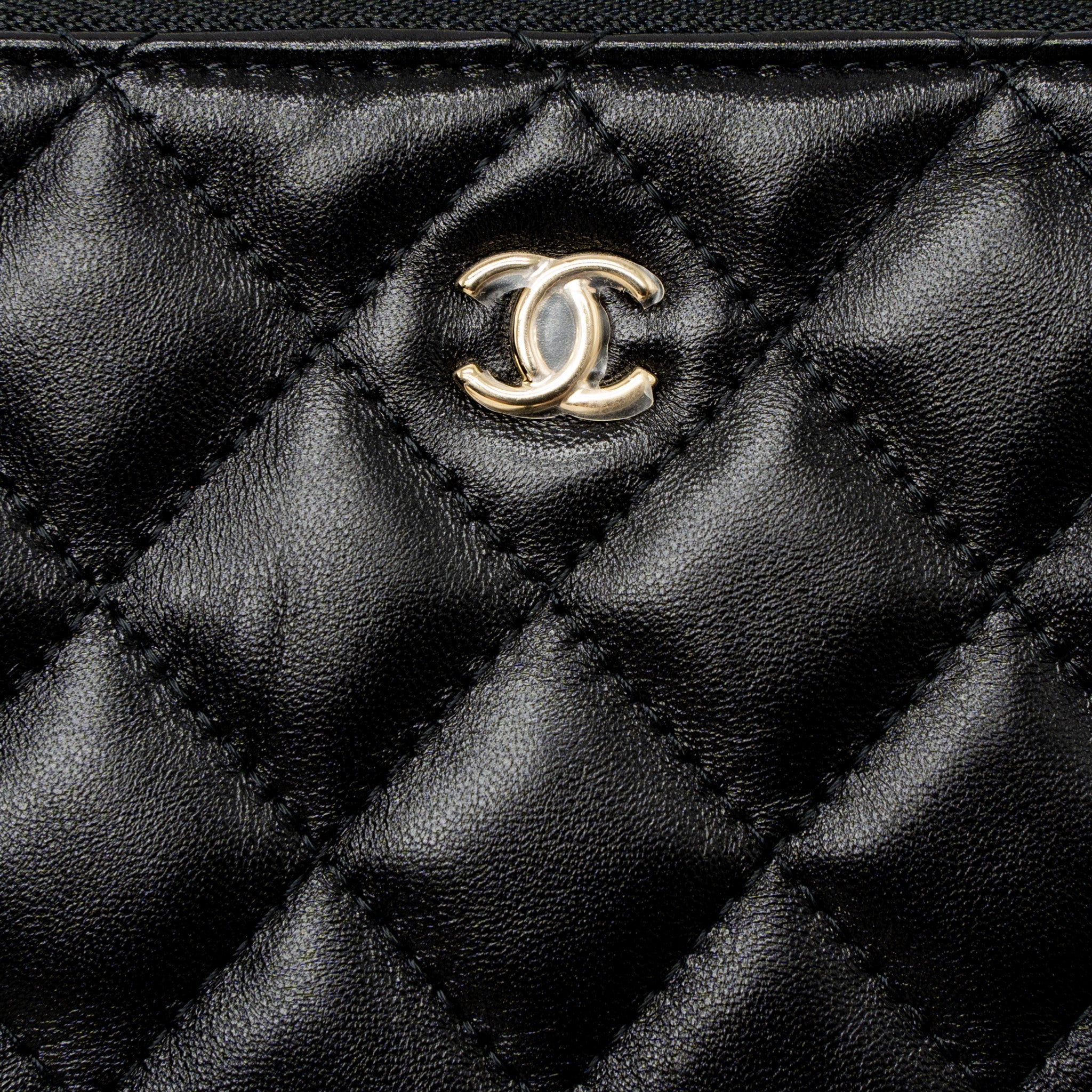 CHANEL 21S MINI POUCH LIMITED EDITION LAMBSKIN BLACK LGHW
