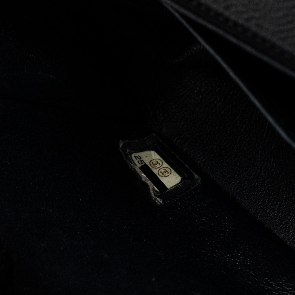 CHANEL CLASSIC MINI RECTANGULAR FLAP BAG CAVIAR BLACK SHW
