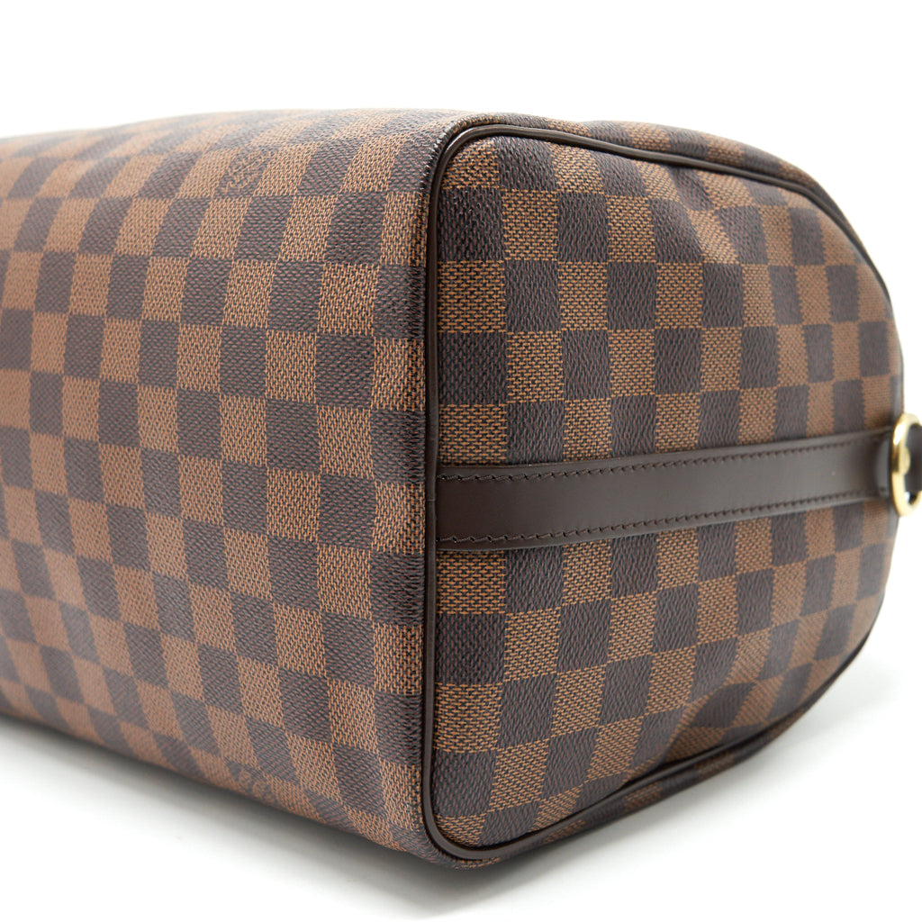 LOUIS VUITTON SPEEDY 30 DAMIER EBENE CANVAS HANDBAG BROWN
