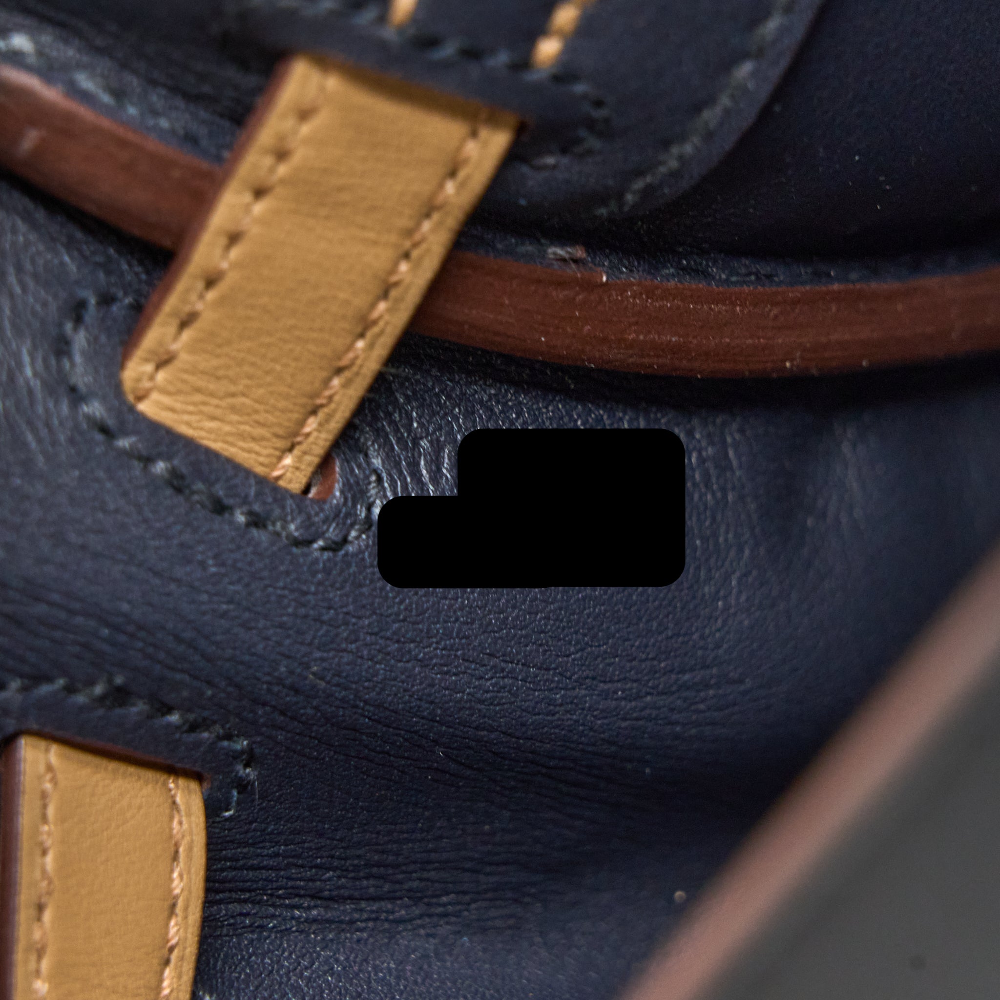 HERMES KELLY 25 COLORMATIC SWIFT BLUE NUIT/CHAI/ETOUPE/GOLD/BLACK GHW