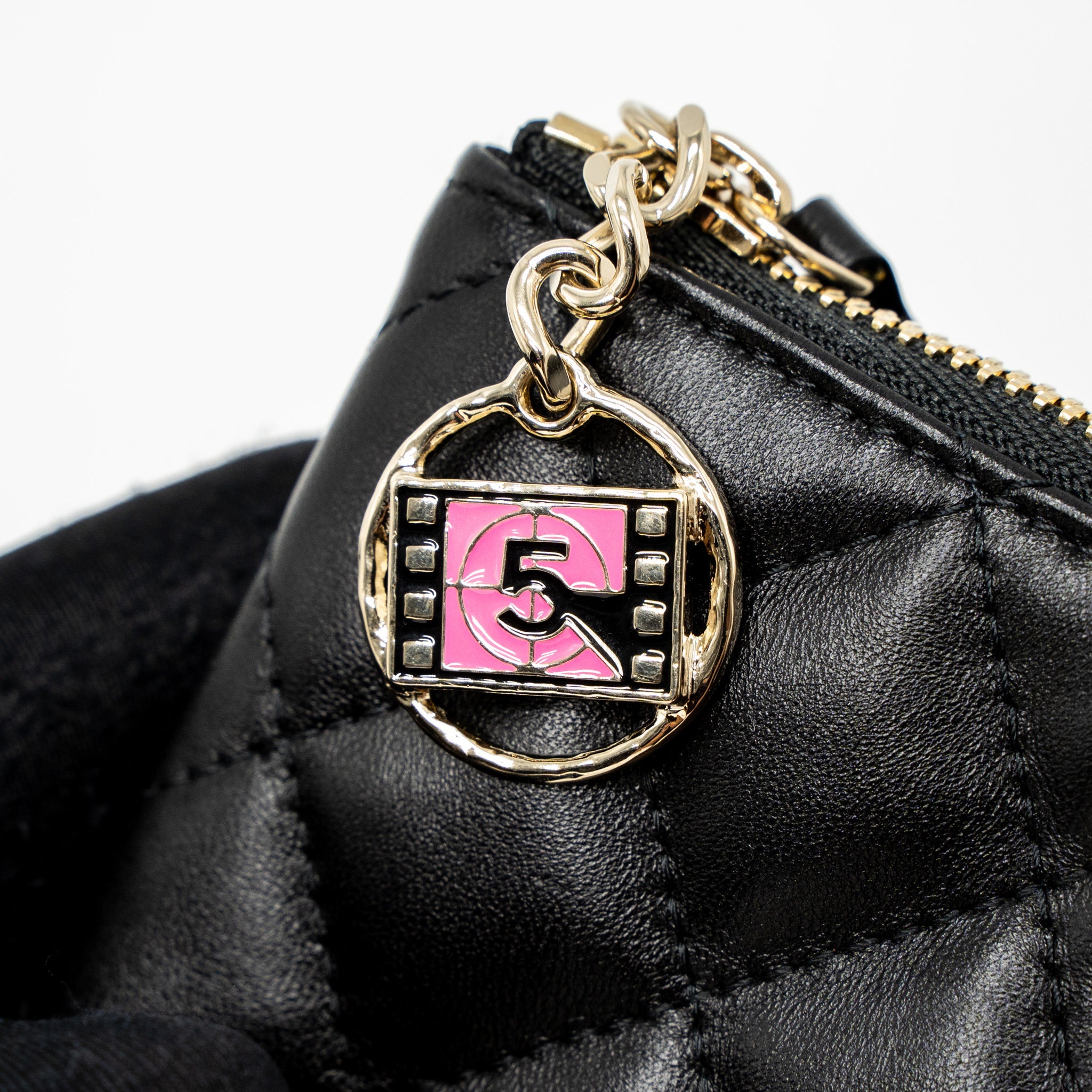 CHANEL 21S MINI POUCH LIMITED EDITION LAMBSKIN BLACK LGHW