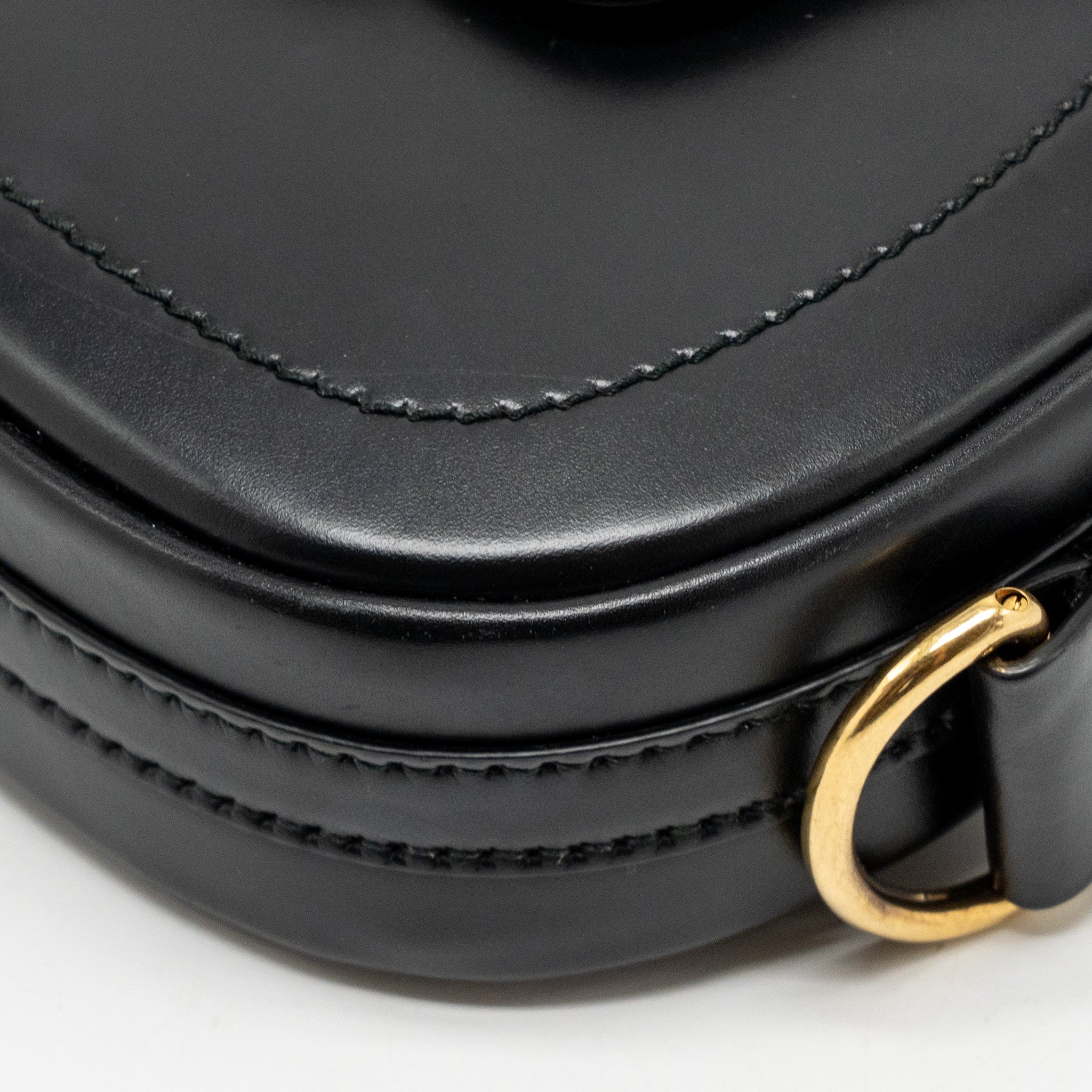 DIOR D-FENCE SADDLE BAG CALFSKIN BLACK GHW