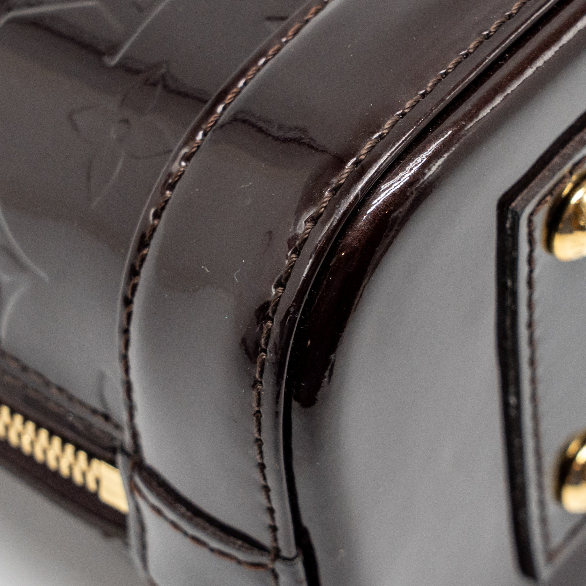 LOUIS VUITTON ALMA BB PATENT AMATANTE GHW