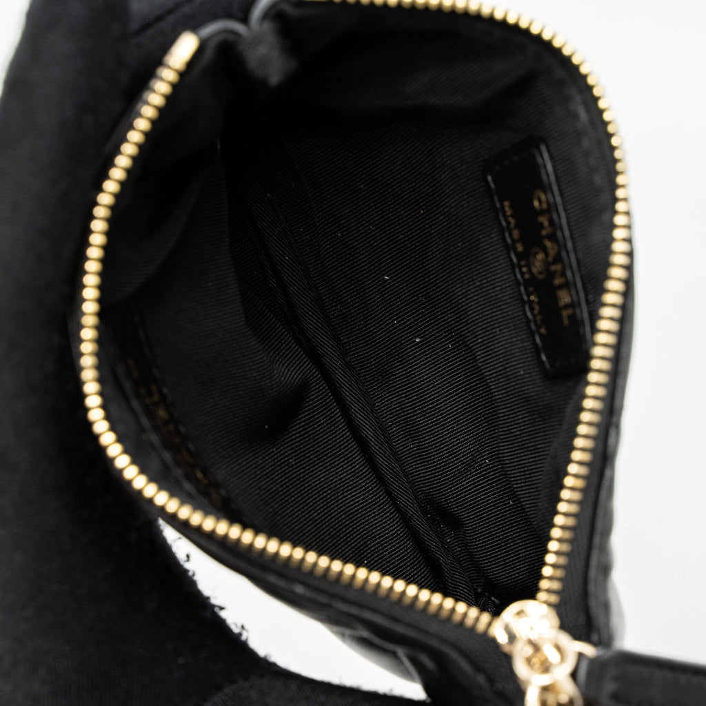 CHANEL 21S MINI POUCH LIMITED EDITION LAMBSKIN BLACK LGHW