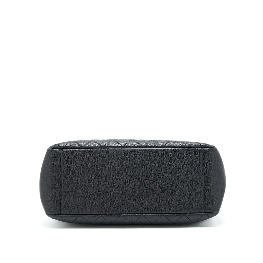 CHANEL GRAND SHOPPING TOTE BAG CAVIAR BLACK GHW