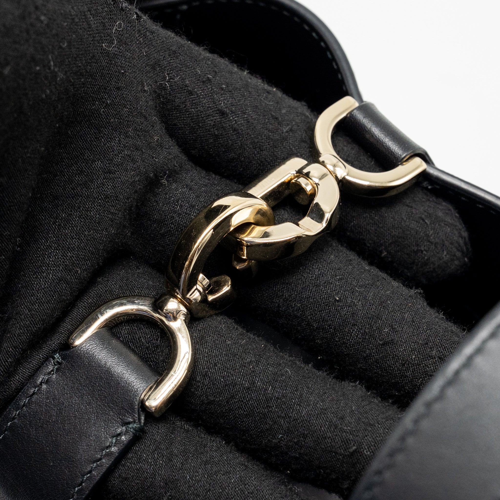DIOR TOUJOURS VERTICAL NANO TOTE BAG CALFSKIN BLACK LGHW