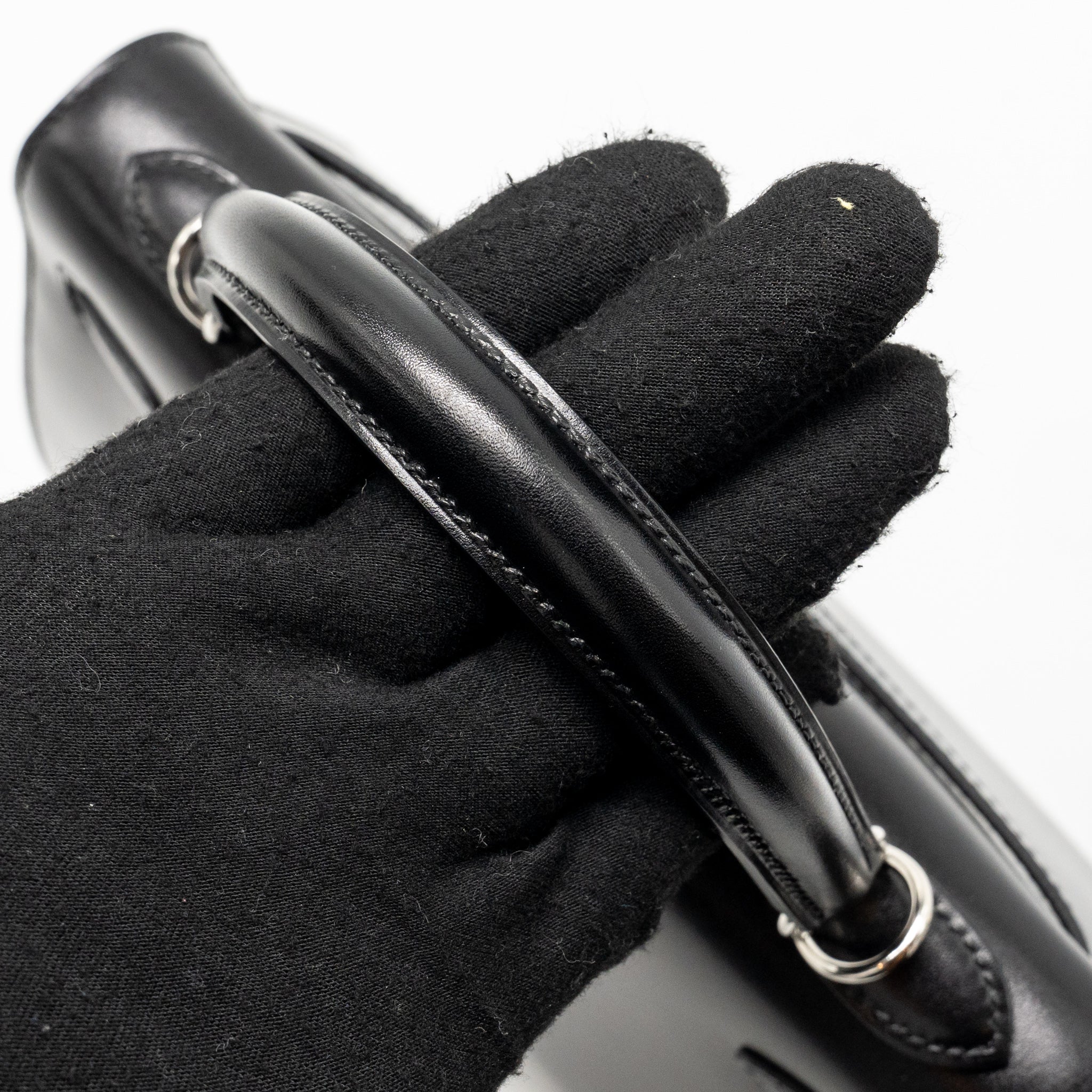 HERMES KELLY 25 BOX BLACK SHW