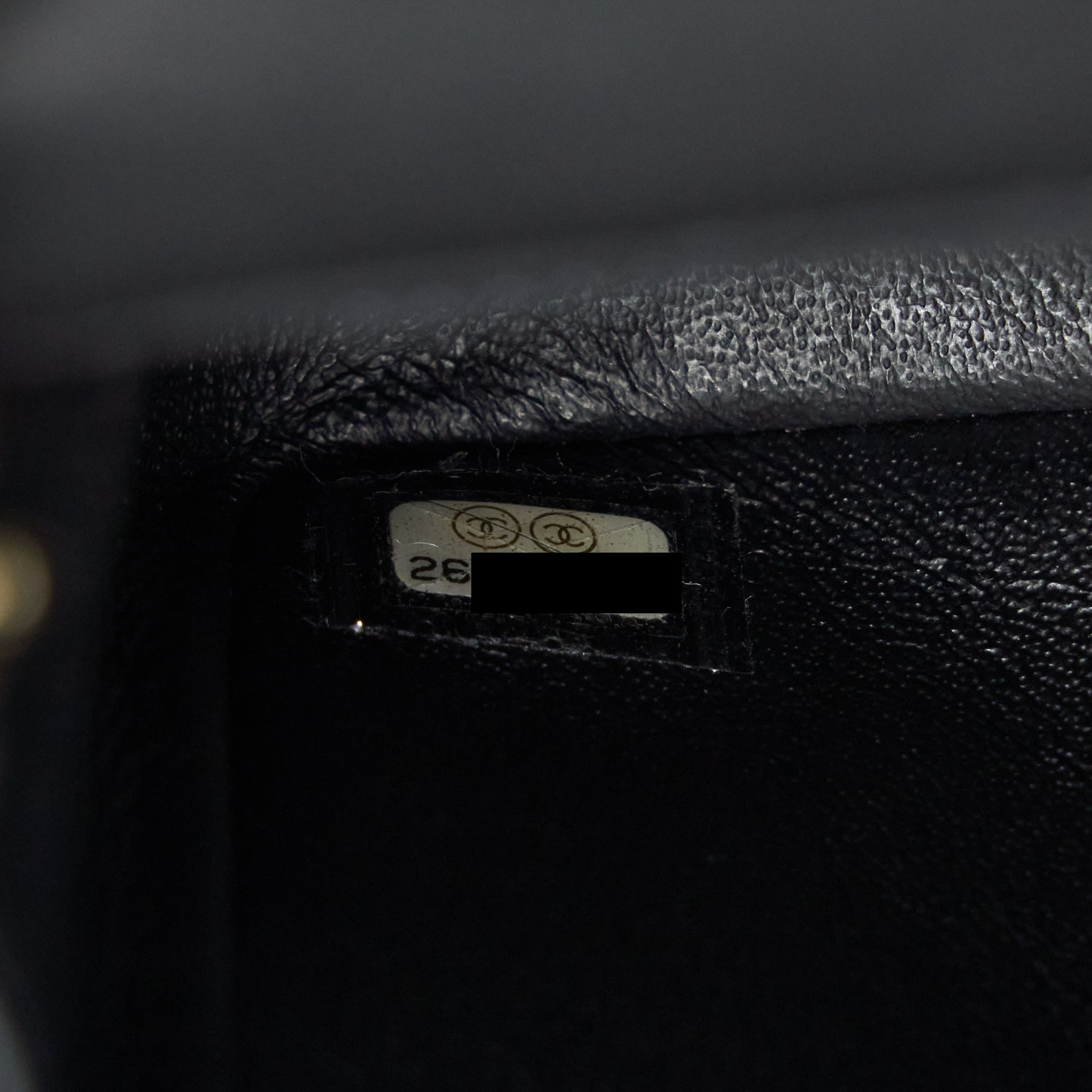 CHANEL MINI SQUARE CHEVRON FLAP BAG BLACK LGHW