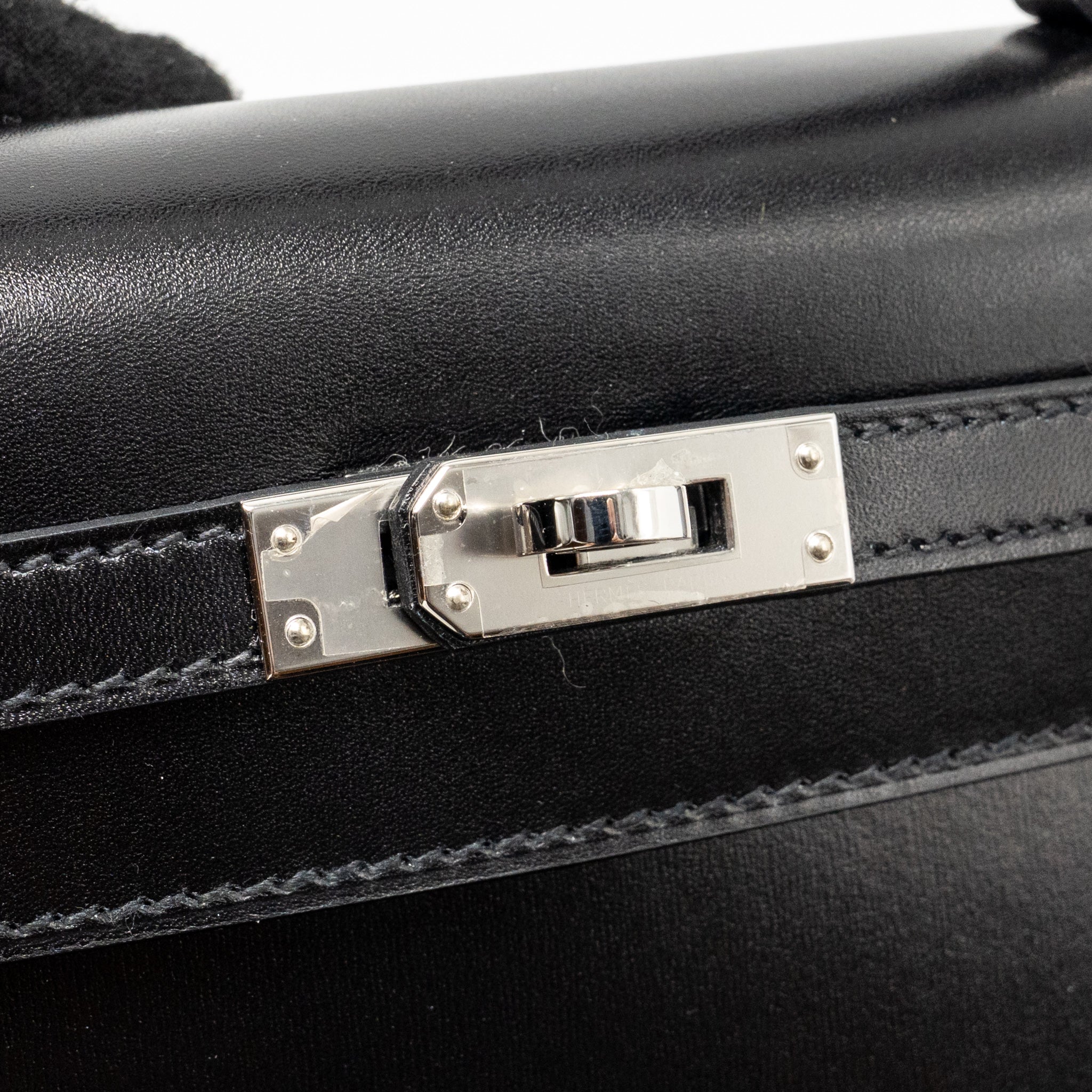 HERMES KELLY 25 BOX BLACK SHW