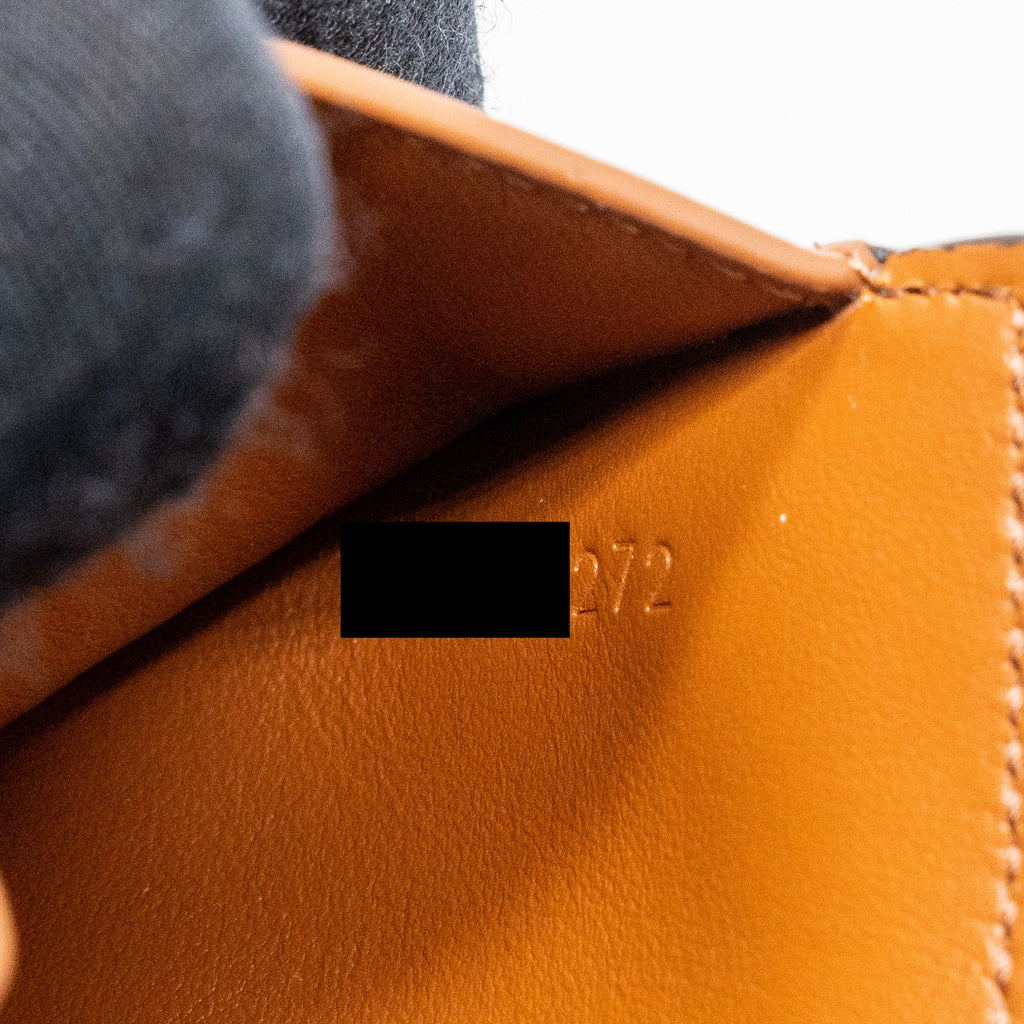 CELINE SMALL TRIOMPHE FLAP WALLET CANVAS TAN GHW
