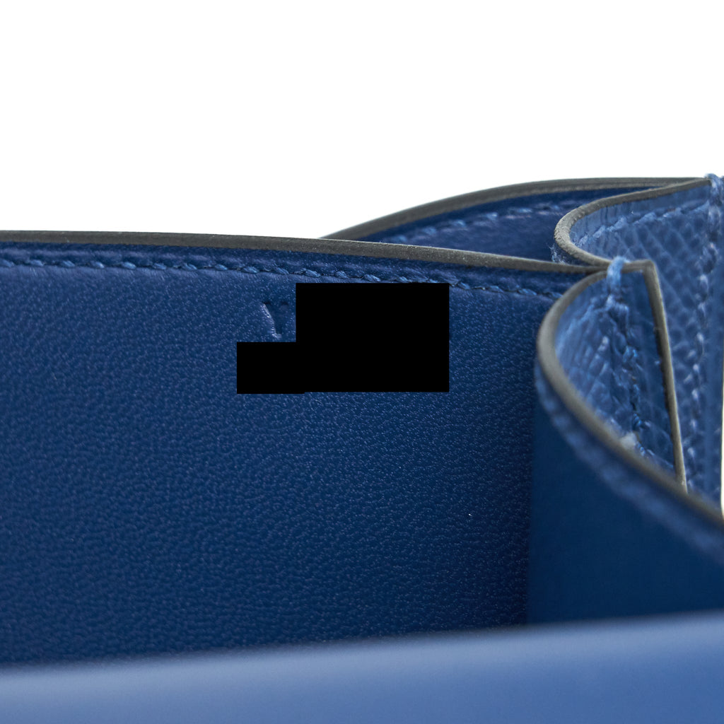 HERMES MINI CONSTANCE EPSOM S4 DEEP BLUE GHW