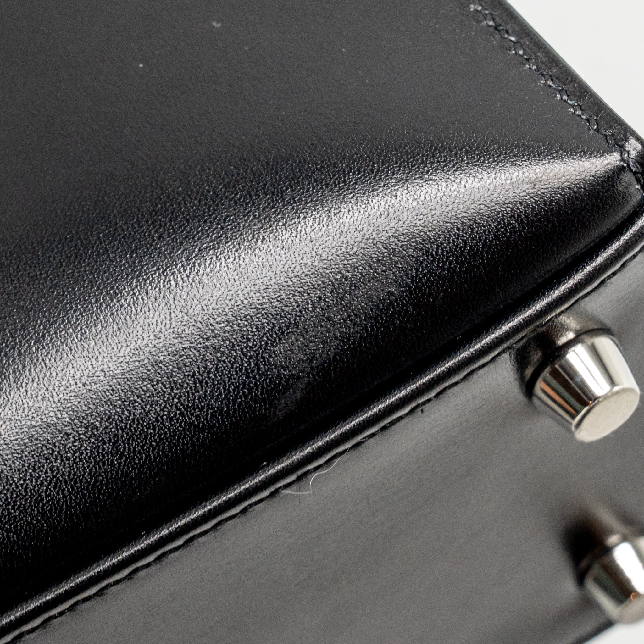 HERMES KELLY 25 BOX BLACK SHW