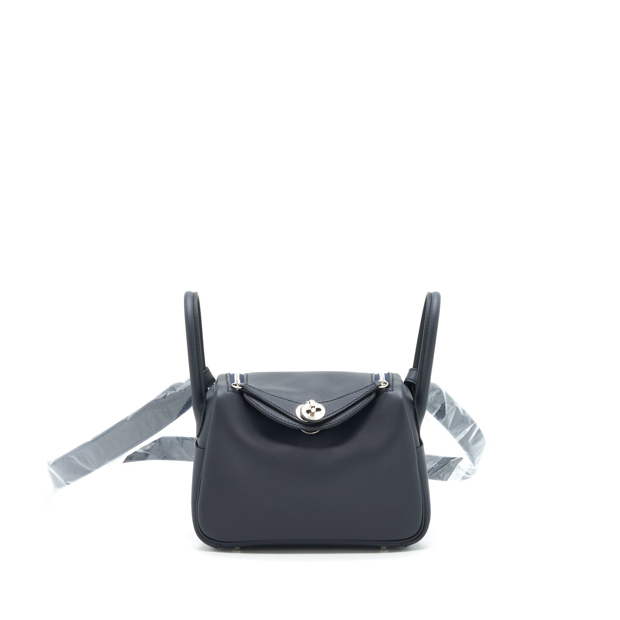 HERMES MINI LINDY SWIFT BLUE INDIGO SHW