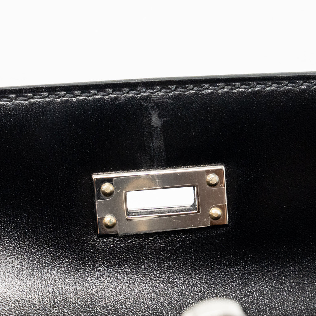 HERMES KELLY 25 BOX BLACK SHW