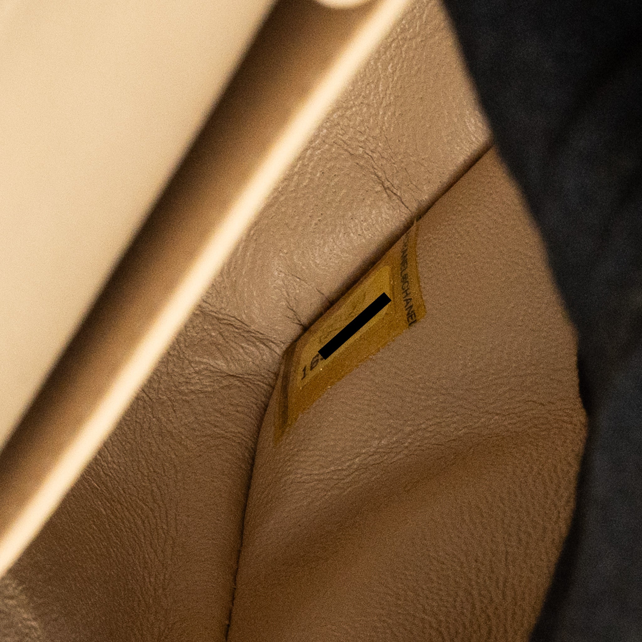 CHANEL MEDIUM CLASSIC DOUBLE FLAT BAG LAMBSKIN BEIGE GHW