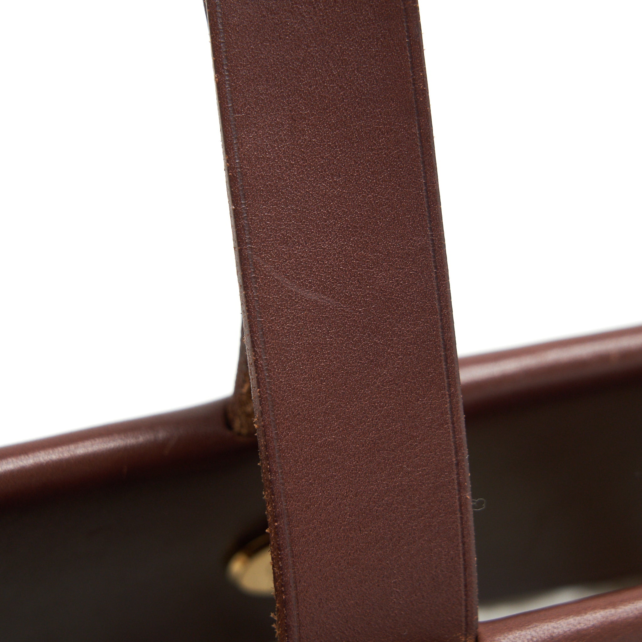 HERMES VINTAGE CANVAS SHOULDER BAG GHW WITH EXCHANGE POCKET