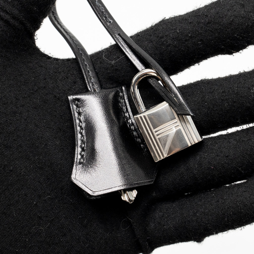 HERMES KELLY 25 BOX BLACK SHW