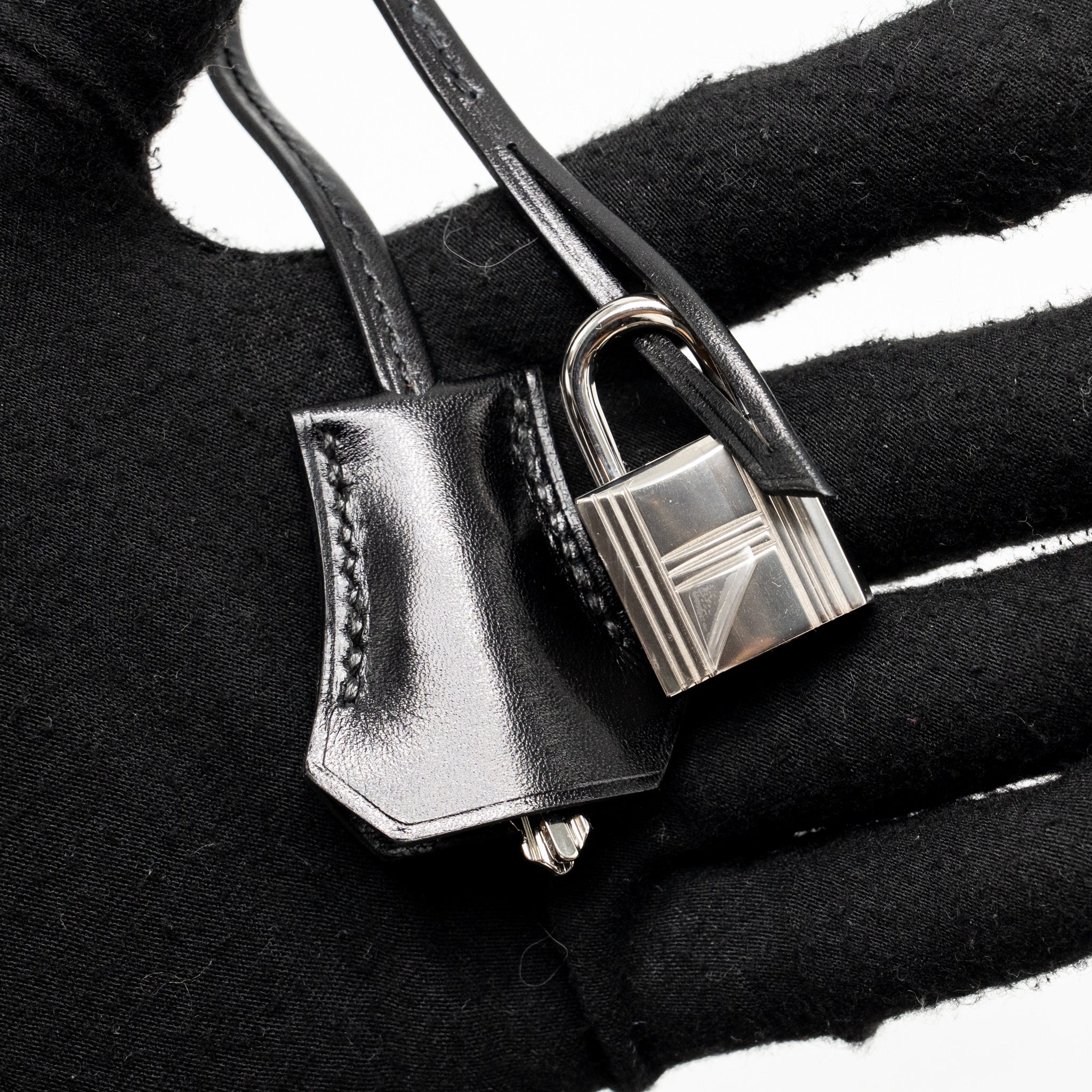 HERMES KELLY 25 BOX BLACK SHW