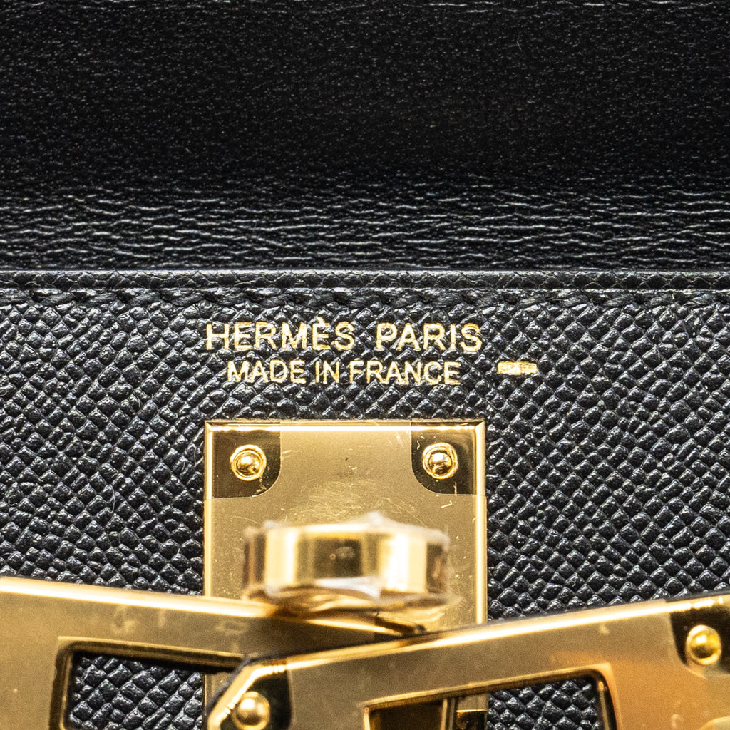 HERMES MINI KELLY II MADAME/LIZARD TOUCH BLACK GHW