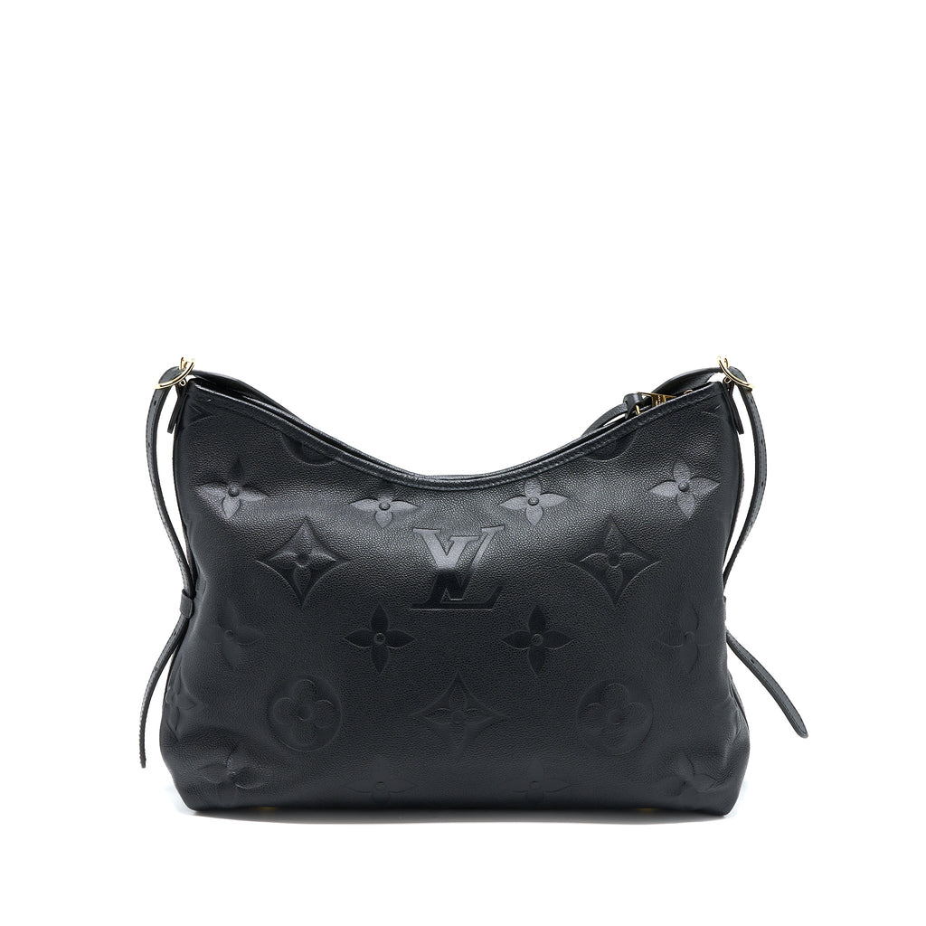LOUIS VUITTON CARRYALL MM EMPREINTE BLACK GHW (NEW VERSION)