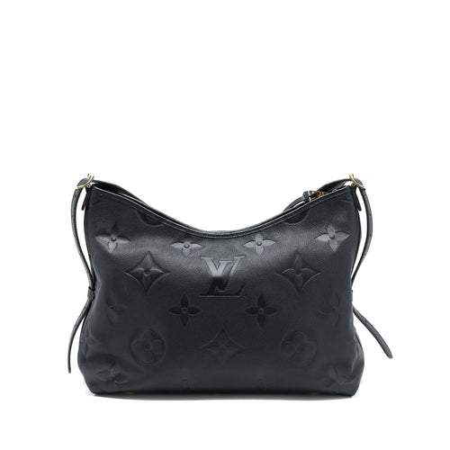 LOUIS VUITTON CARRYALL MM EMPREINTE BLACK GHW (NEW VERSION)