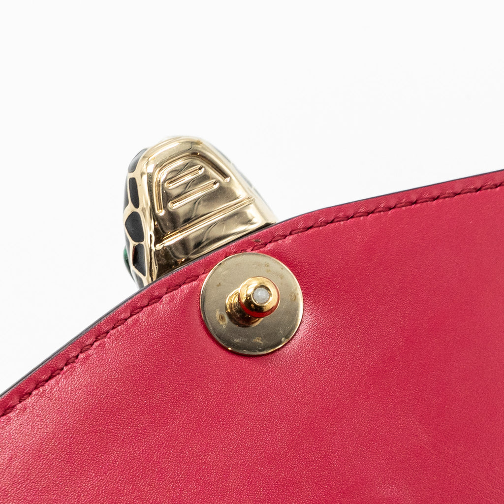 BVLGARI SERPENTI FOREVER CHAIN BAG CALFSKIN PINK LGHW
