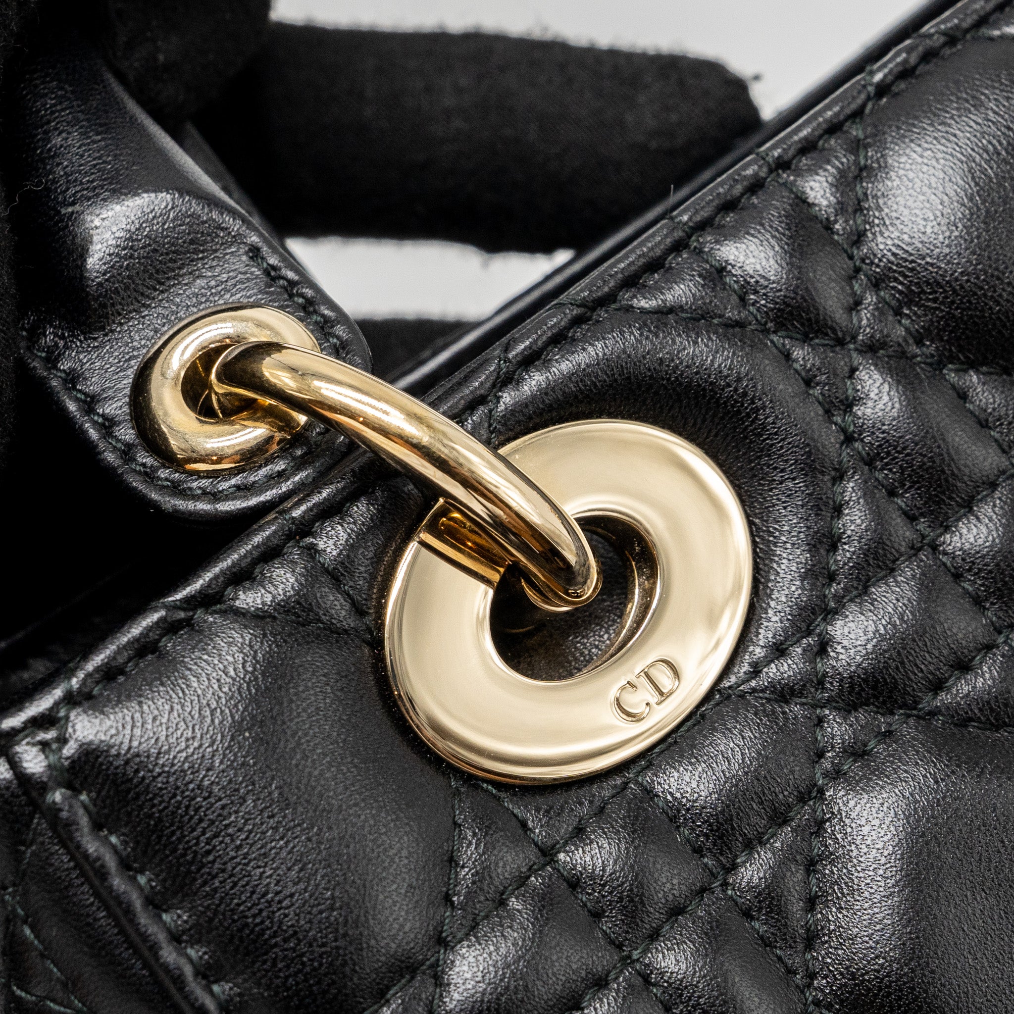 DIOR SMALL MY ABC LADY DIOR LAMBSKIN BLACK GHW