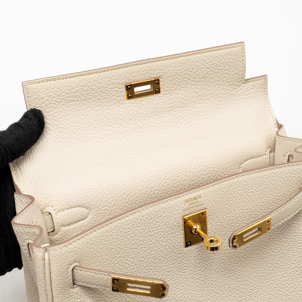 HERMES KELLY 25 TOGO CRAIE GHW