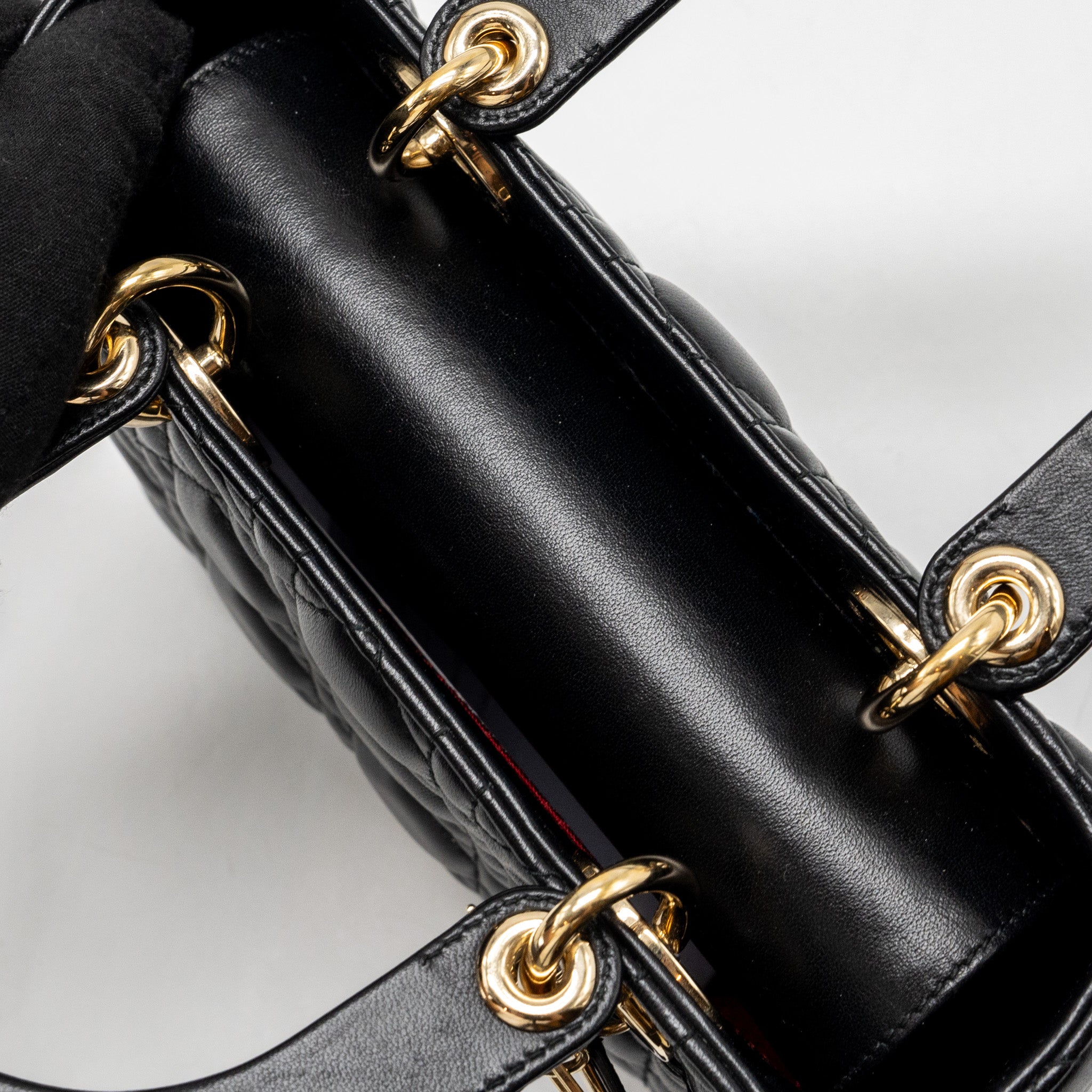 DIOR SMALL MY ABC LADY DIOR LAMBSKIN BLACK GHW